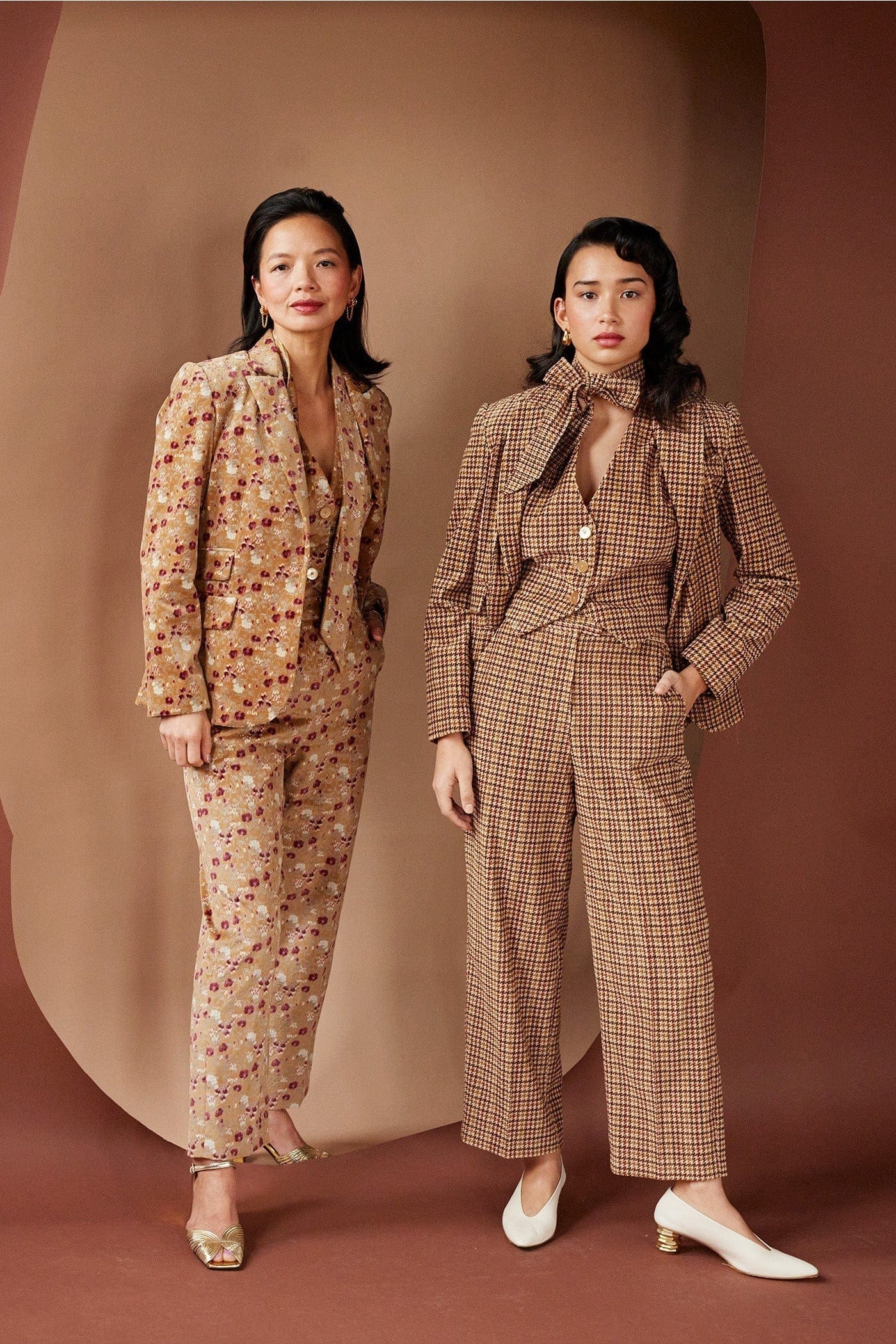 Piper Pant in in Italian Floral Velvet Pants CHRISTINE ALCALAY