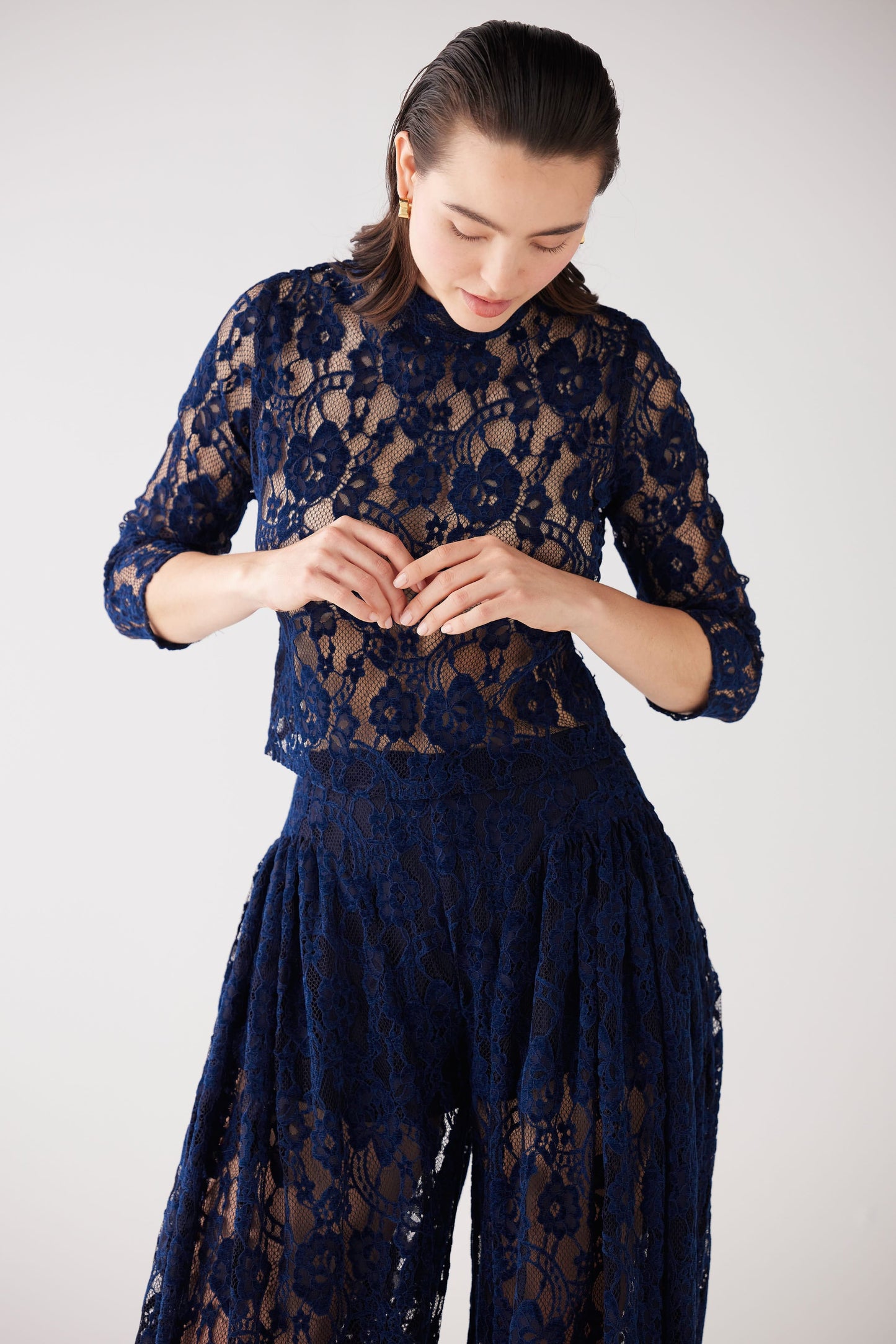 Victoria Pant in Lace Pants CHRISTINE ALCALAY