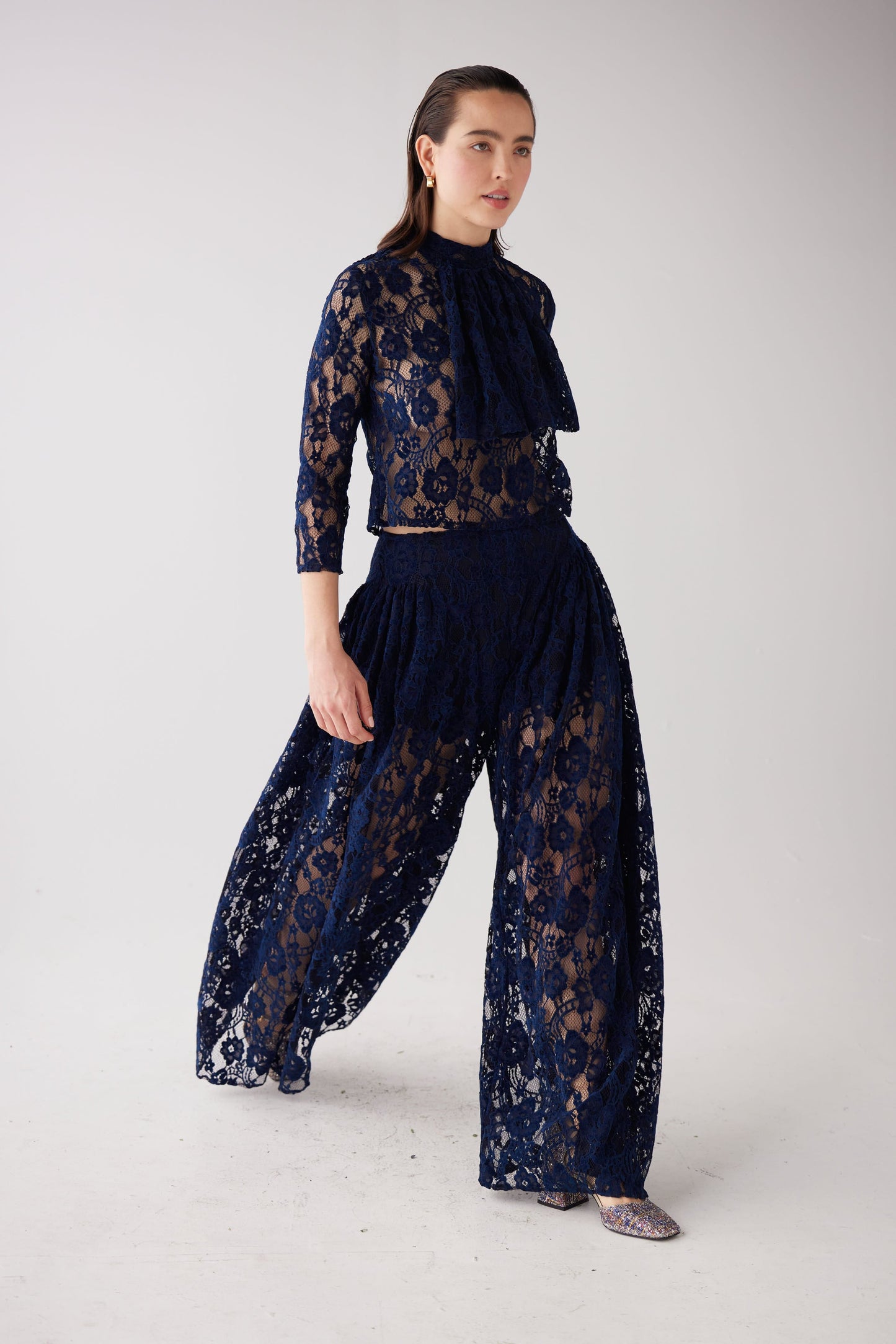 Victoria Pant in Lace Pants CHRISTINE ALCALAY