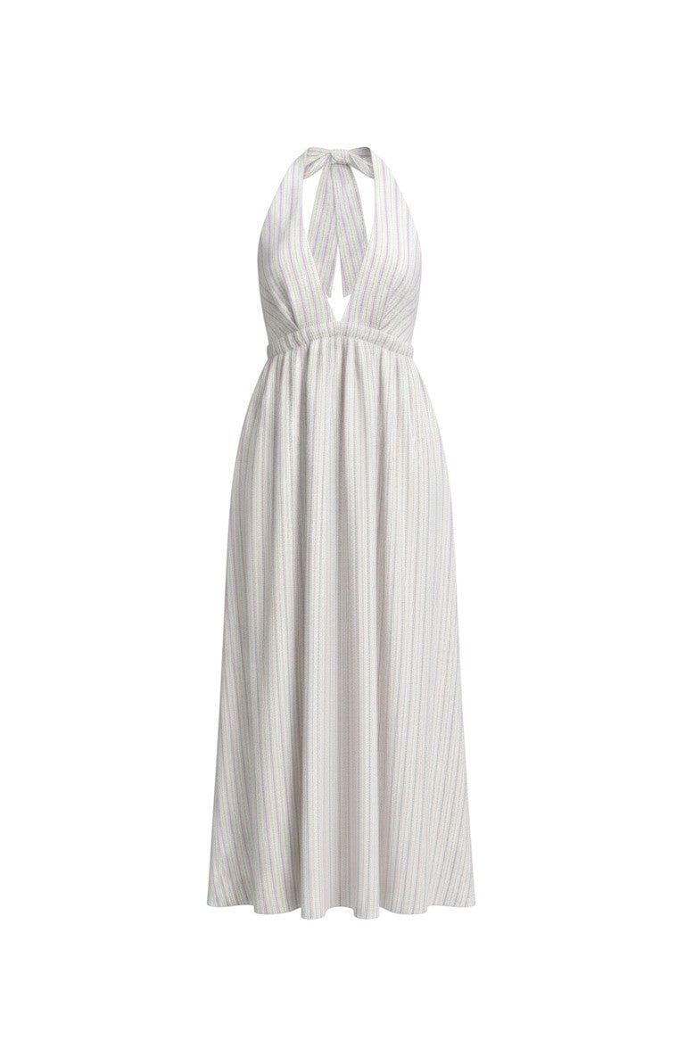Zoe Dress in Candy Stripe Seersucker Dresses CHRISTINE ALCALAY - 7