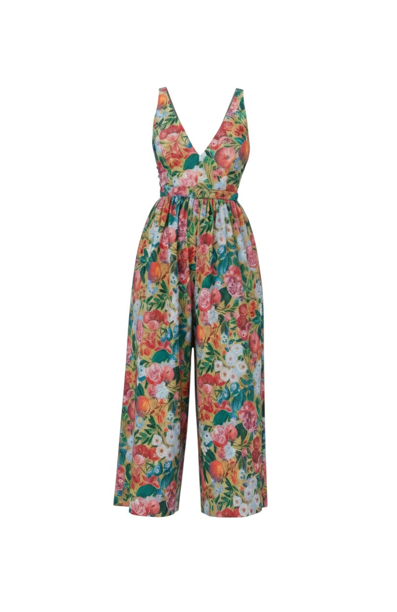 Quynh Jumpsuit in Pom Floral Linen Cotton Jumpsuits CHRISTINE ALCALAY - 7