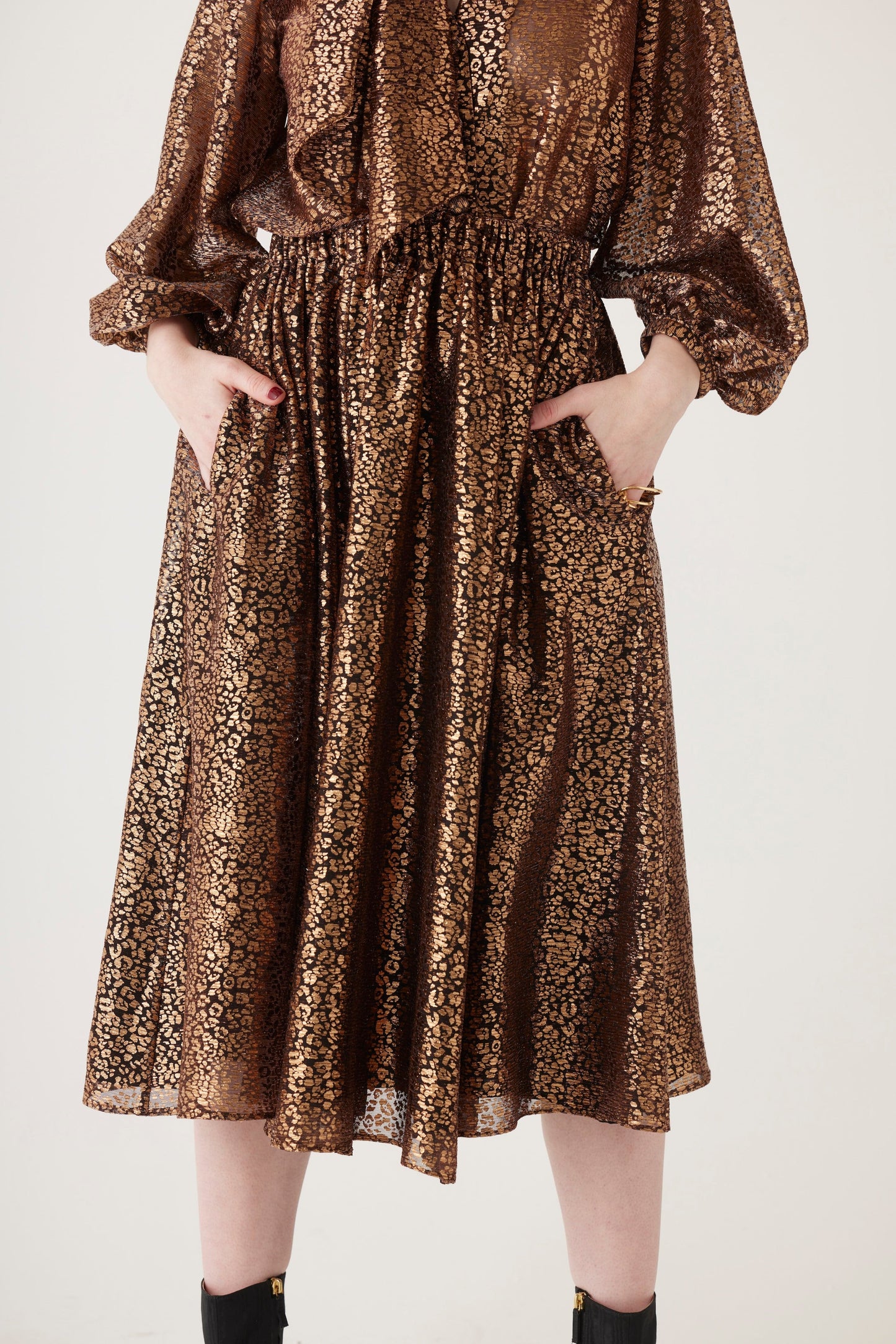 Erica Skirt in Metallic Skirts CHRISTINE ALCALAY