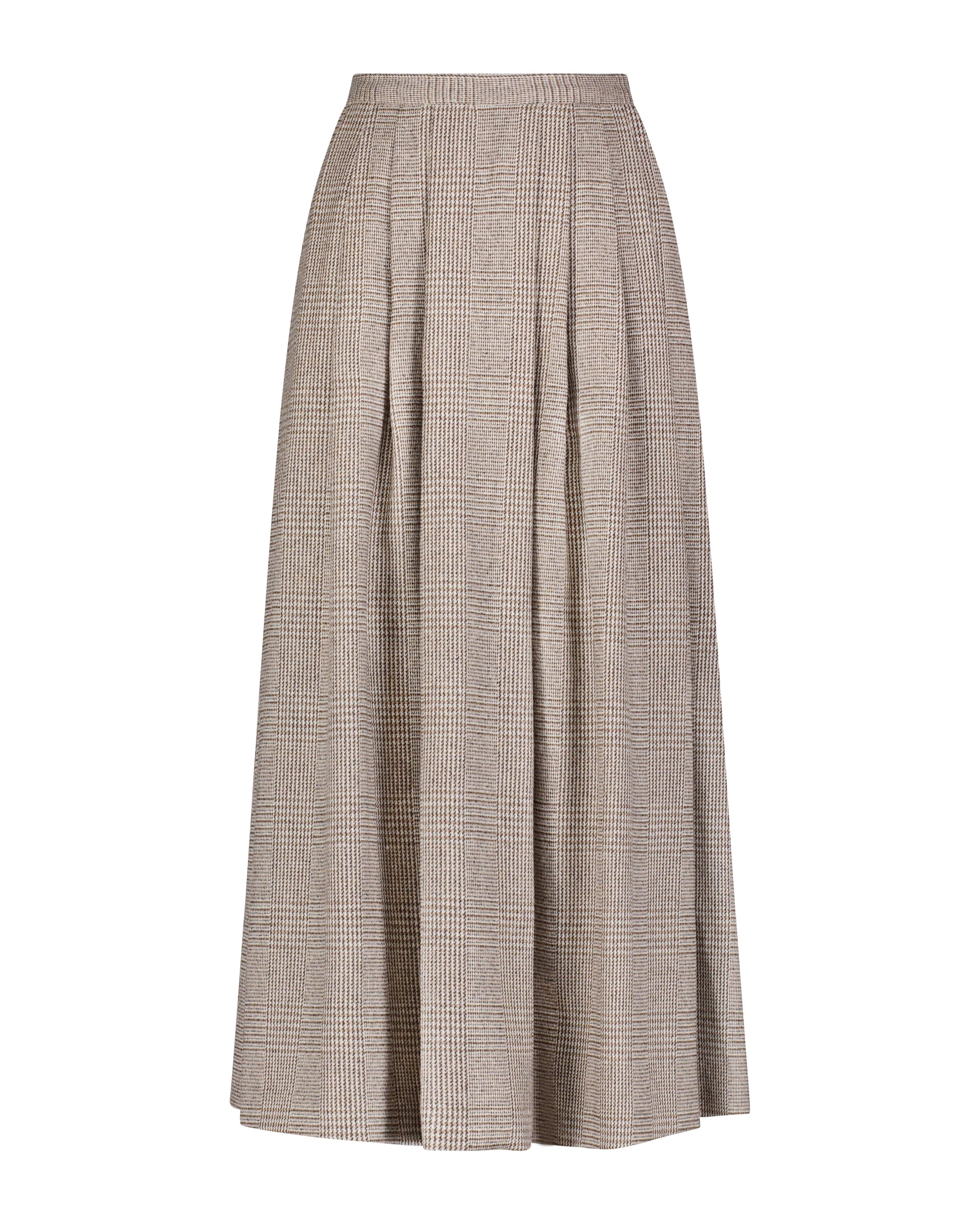 Audrey Skirt in Wool Skirts CHRISTINE ALCALAY Chai Plaid 0
