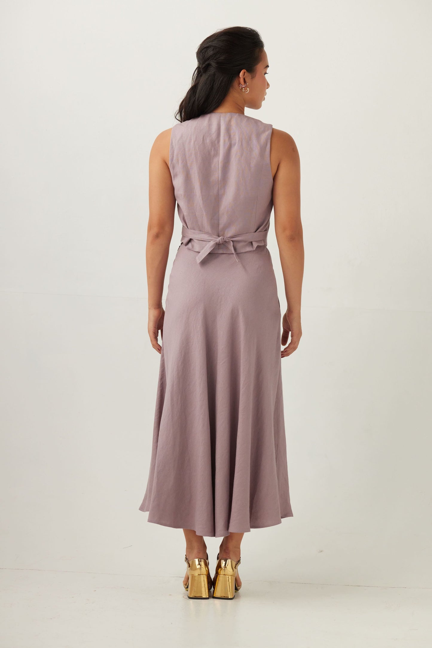 Christine Skirt in Linen Blend Bottoms CHRISTINE ALCALAY