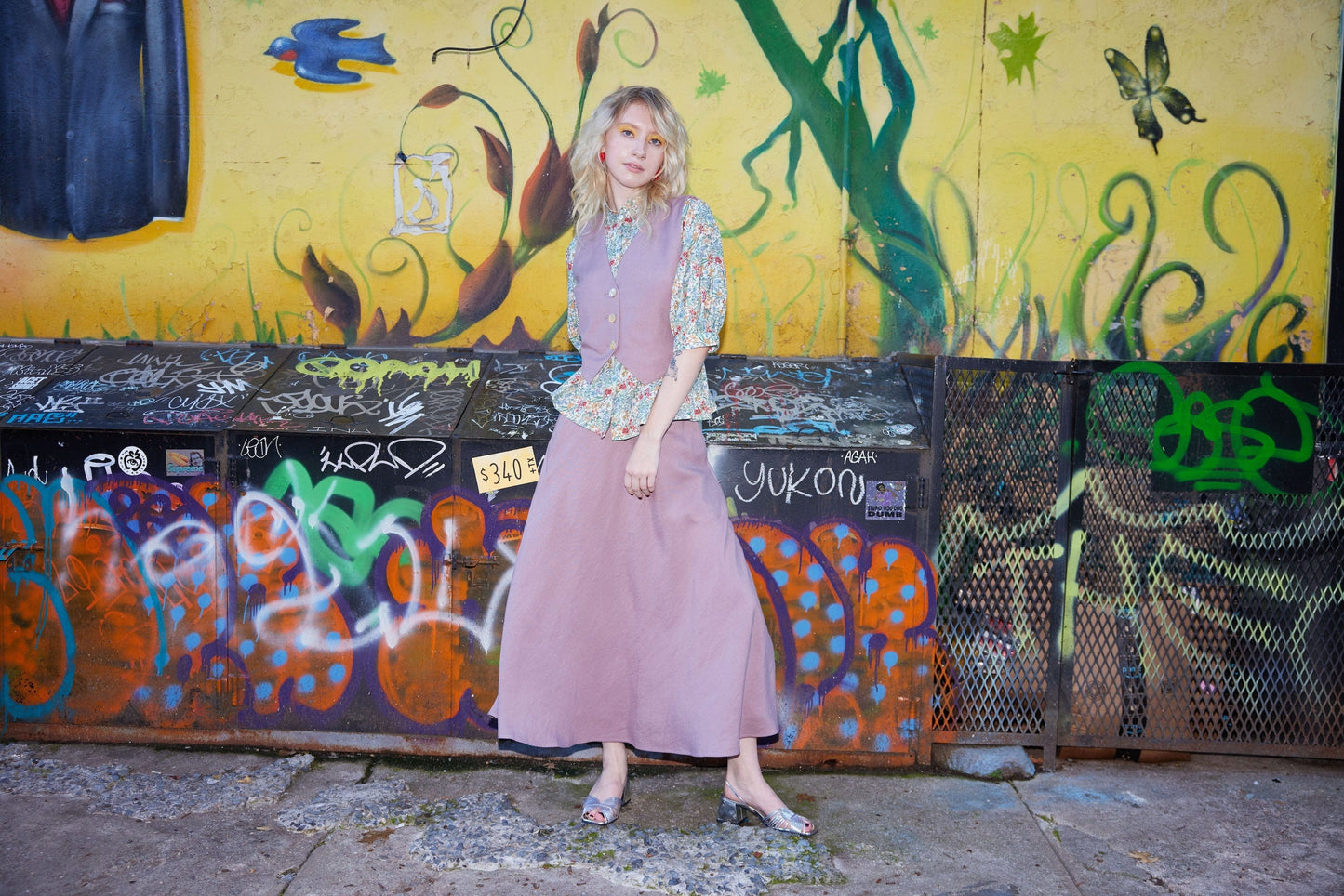 Christine Skirt in Linen Blend Bottoms CHRISTINE ALCALAY