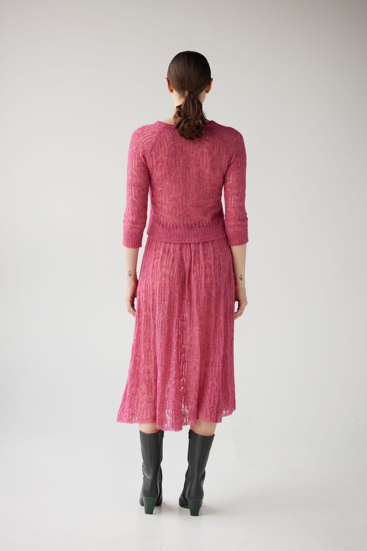 SAMPLE FW25 - Erin Lace Knit Skirt Samples CHRISTINE ALCALAY