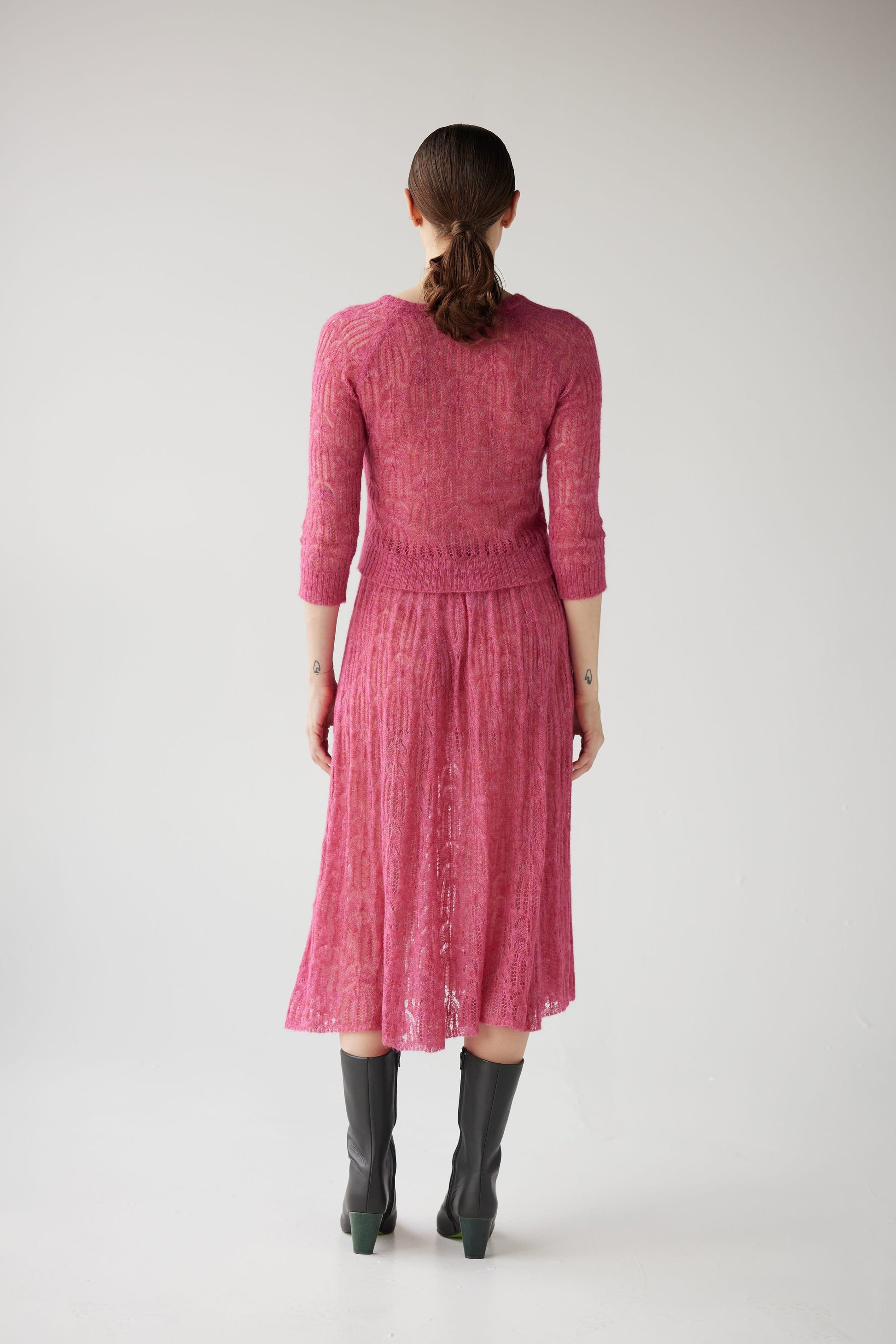 SAMPLE FW25 - Erin Lace Knit Skirt Samples CHRISTINE ALCALAY