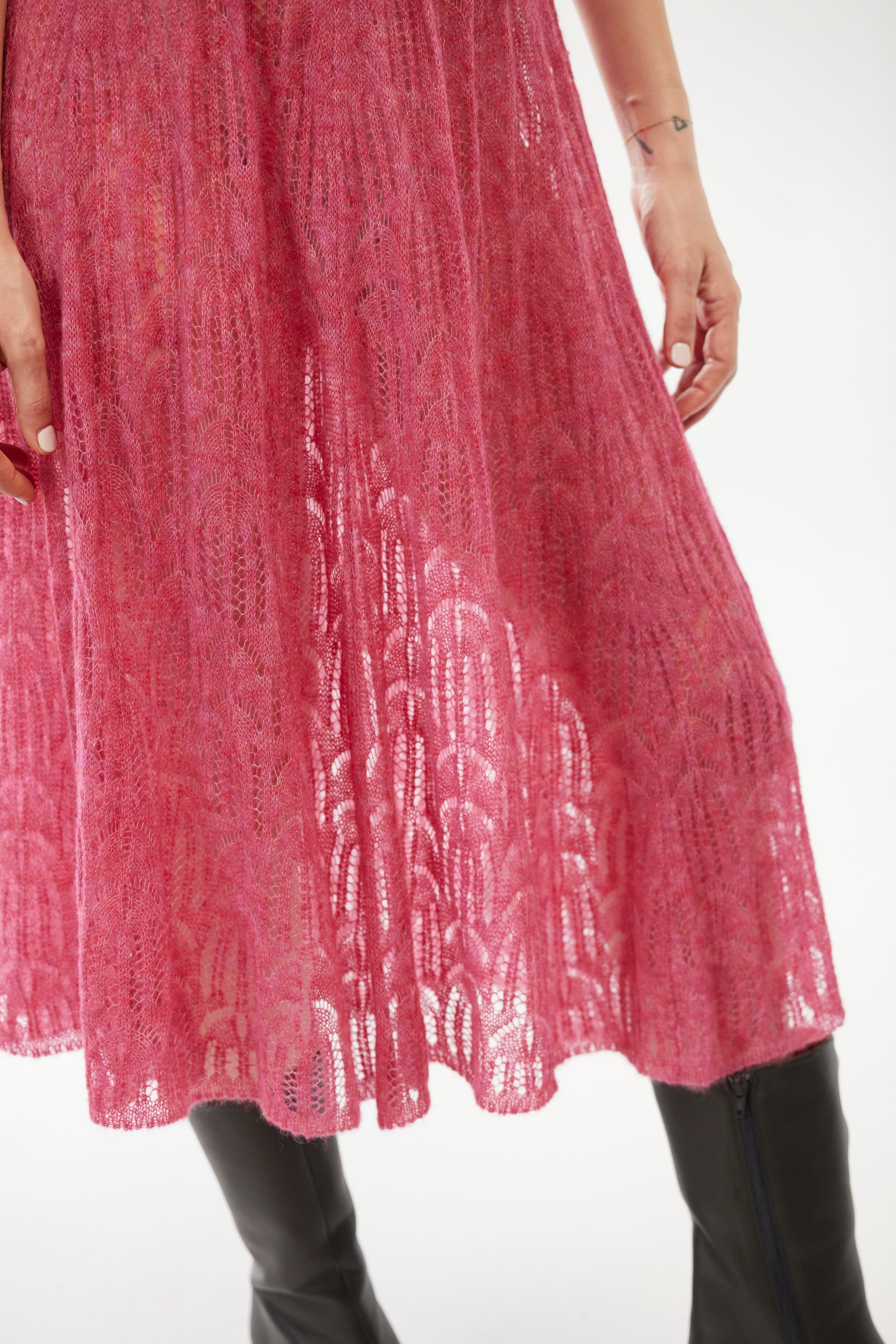 SAMPLE FW25 - Erin Lace Knit Skirt Samples CHRISTINE ALCALAY