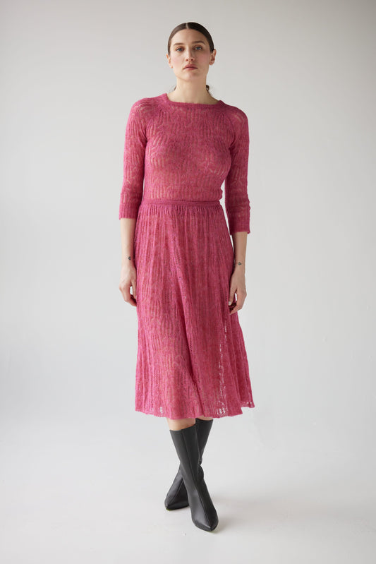 SAMPLE FW25 - Erin Lace Knit Skirt Samples CHRISTINE ALCALAY
