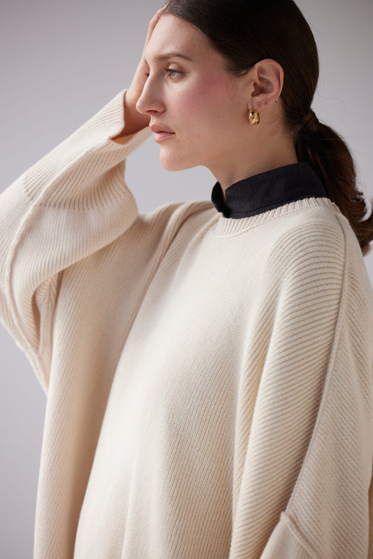 SAMPLE FW25 - Caterina Cotton Sweater Samples CHRISTINE ALCALAY