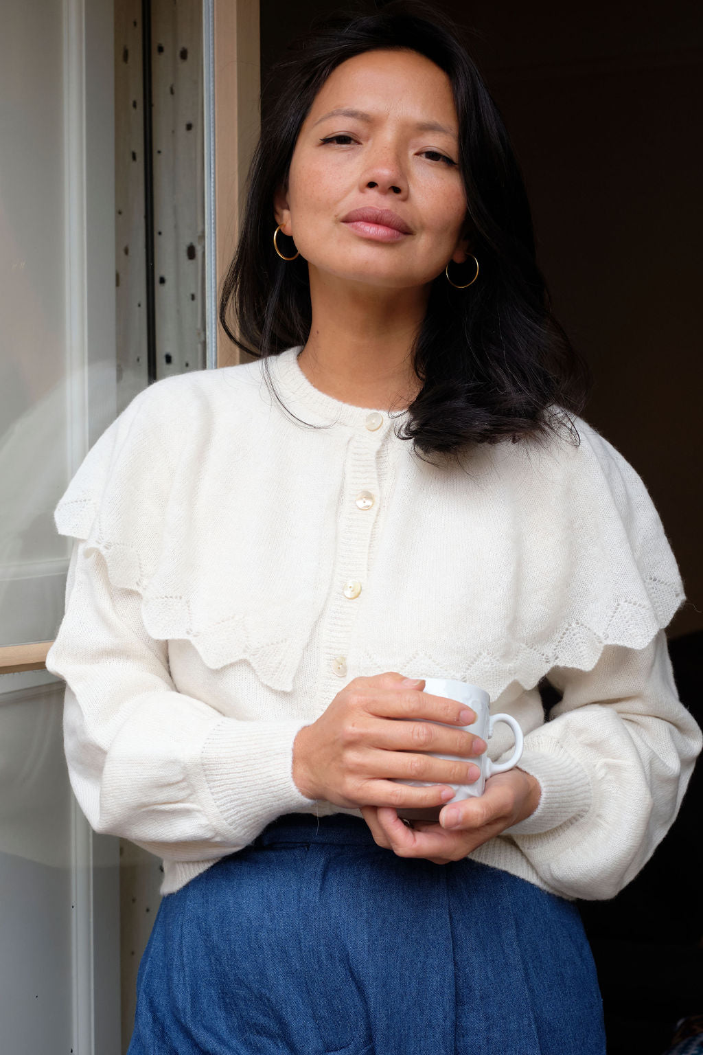 Colette Sweater in Alpaca Wool Blend Sweaters CHRISTINE ALCALAY