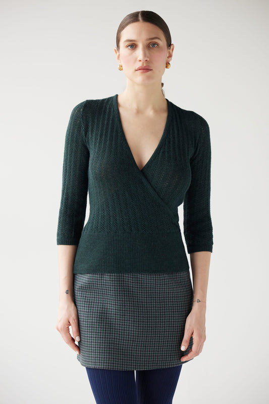 Maria Surplice Sweater Sweaters CHRISTINE ALCALAY