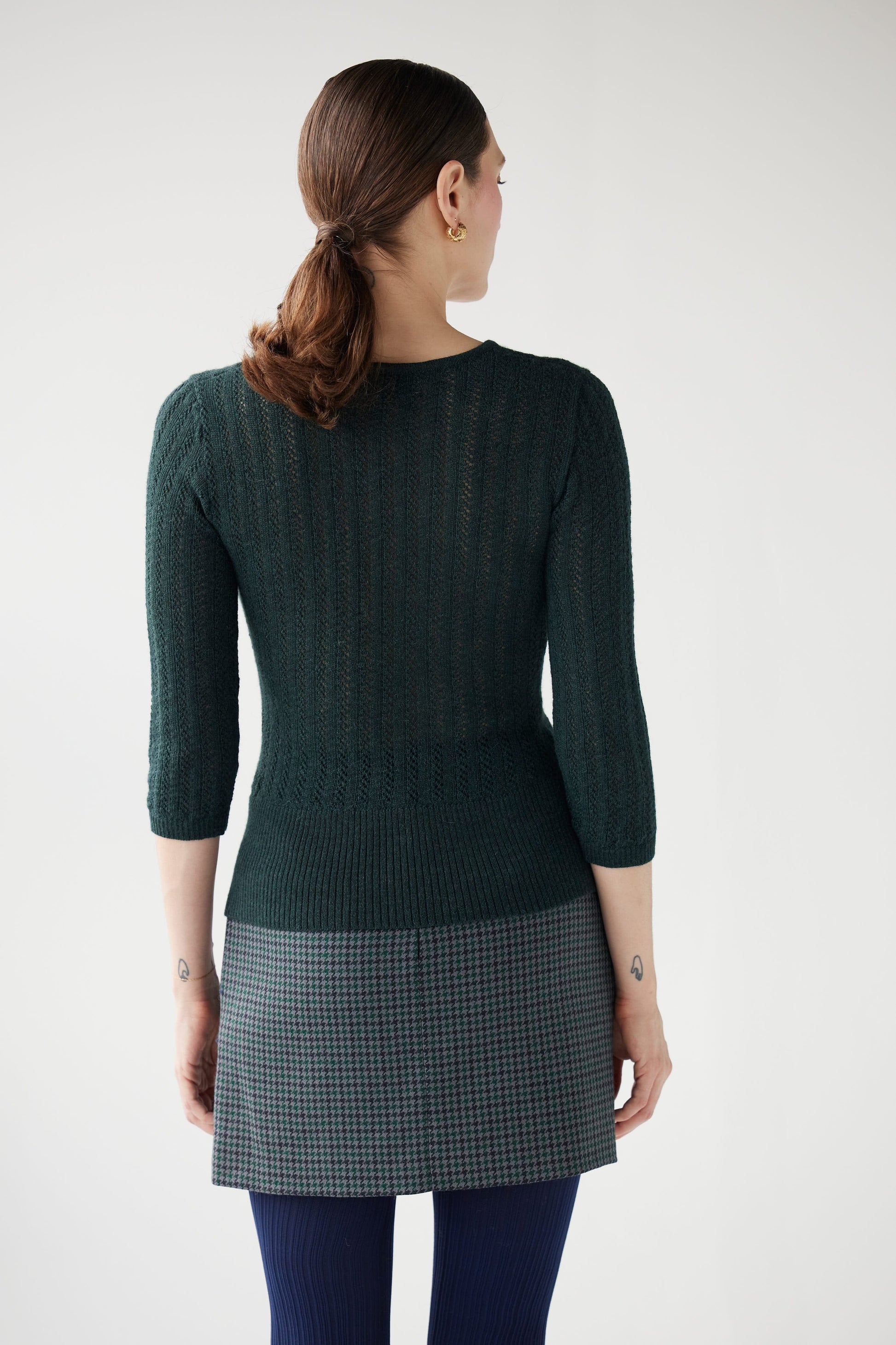 SAMPLE FW25 - Maria Surplice Sweater Samples CHRISTINE ALCALAY