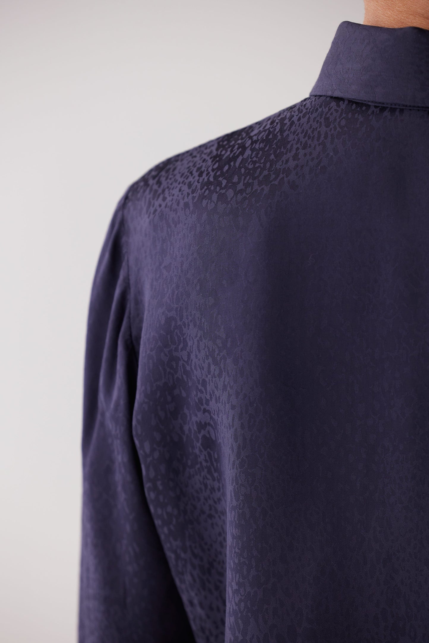 Binty Blouse in Leopard Jacquard Tops CHRISTINE ALCALAY