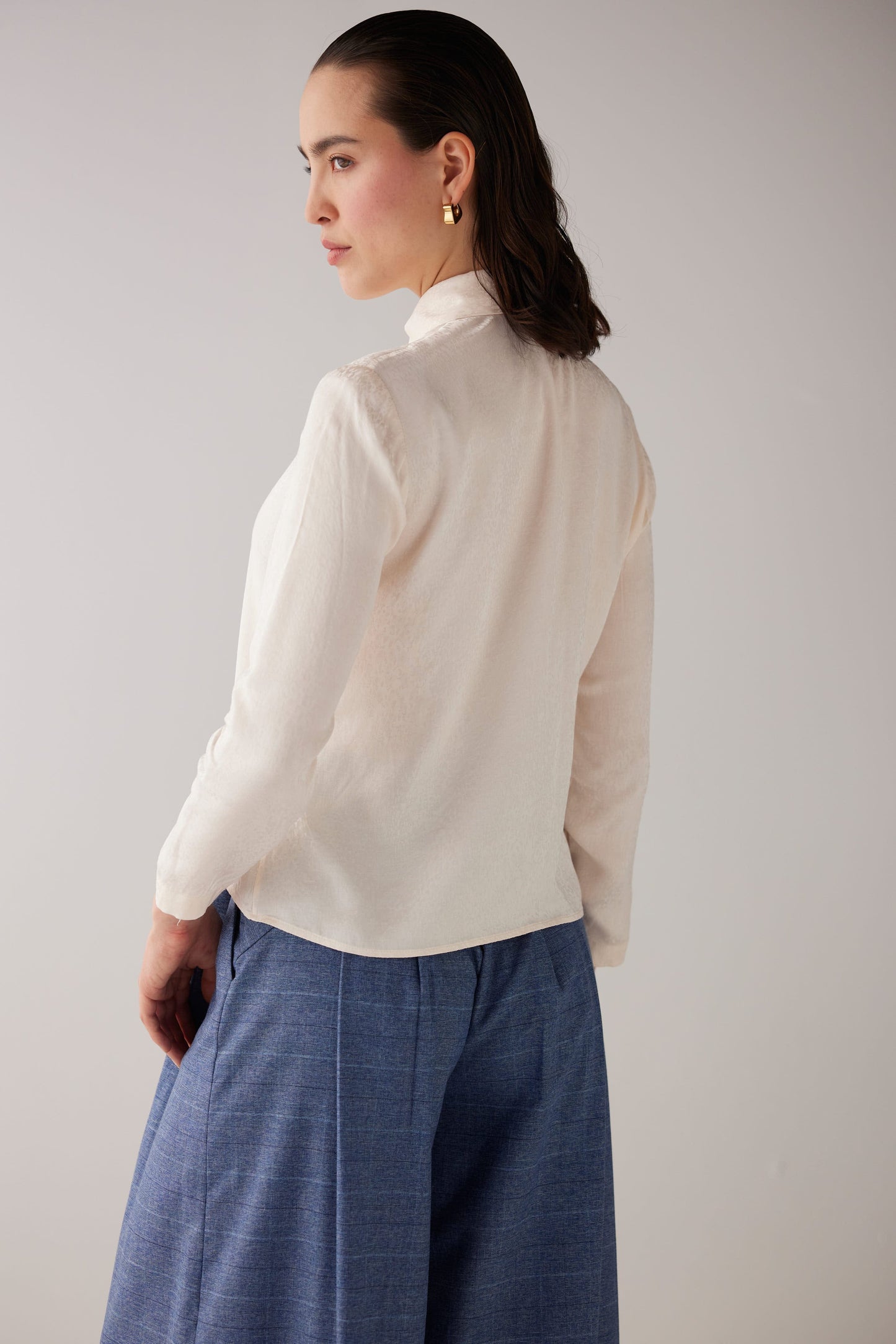 Binty Blouse in Leopard Jacquard Tops CHRISTINE ALCALAY