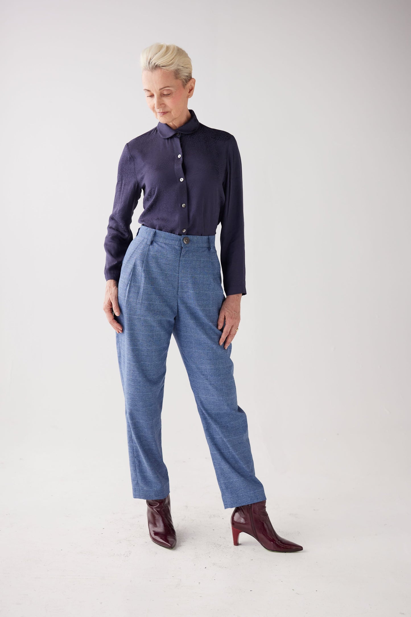 Binty Blouse in Leopard Jacquard Tops CHRISTINE ALCALAY