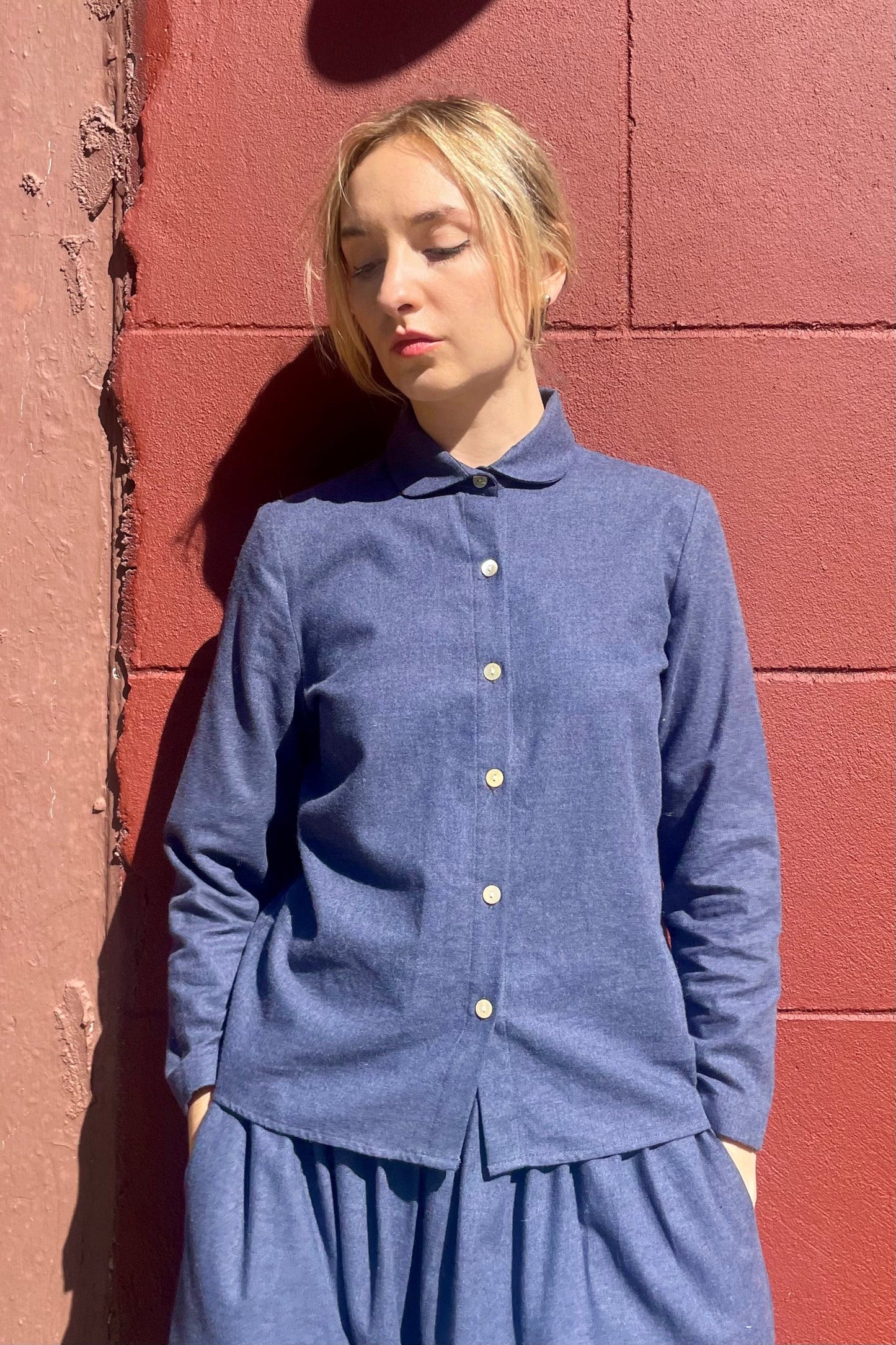 Binty Blouse in Japanese Cotton Flannel Tops CHRISTINE ALCALAY
