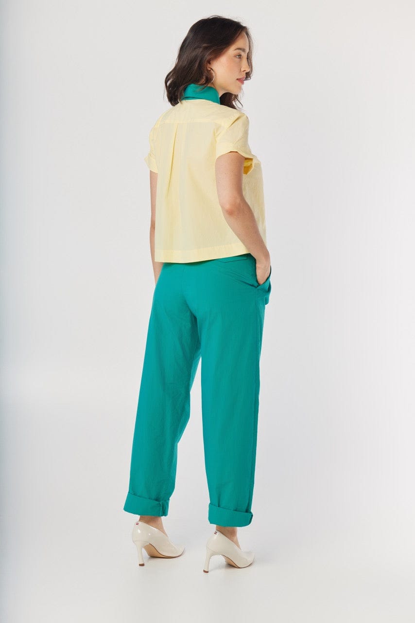 Flora Blouse in Limoncello Yellow Cotton Tops CHRISTINE ALCALAY - 6