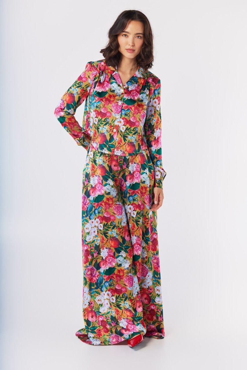 Iris Blouse in Pom Floral Washed Silk Tops CHRISTINE ALCALAY - 7