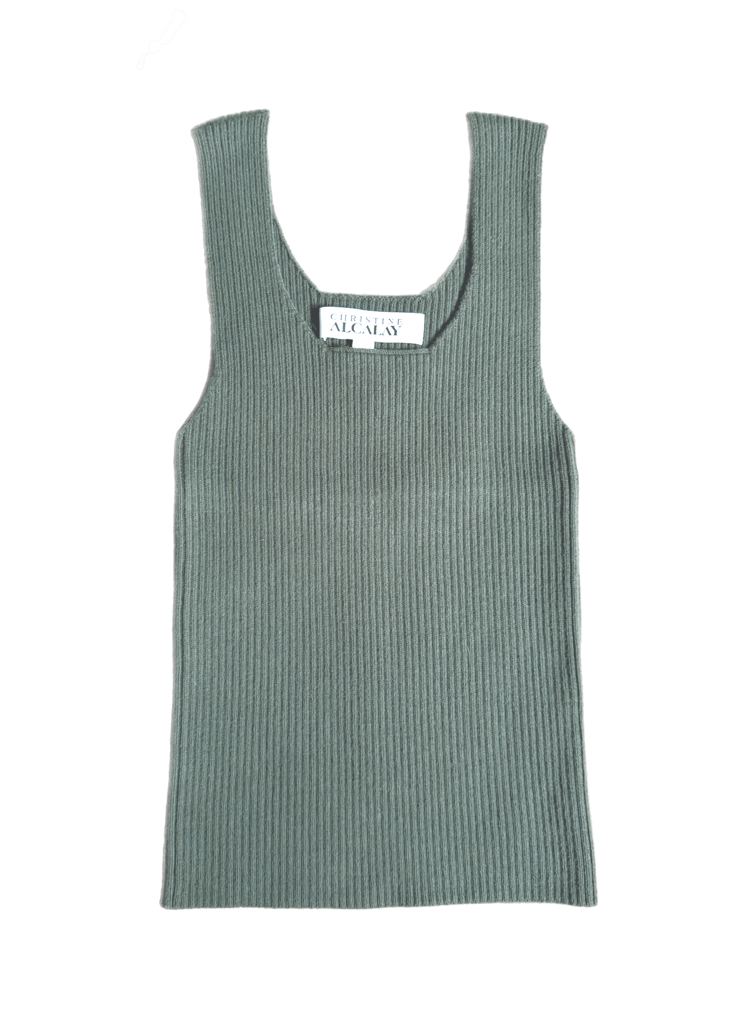 Kate Rib Tank in Pima Cotton Tops CHRISTINE ALCALAY