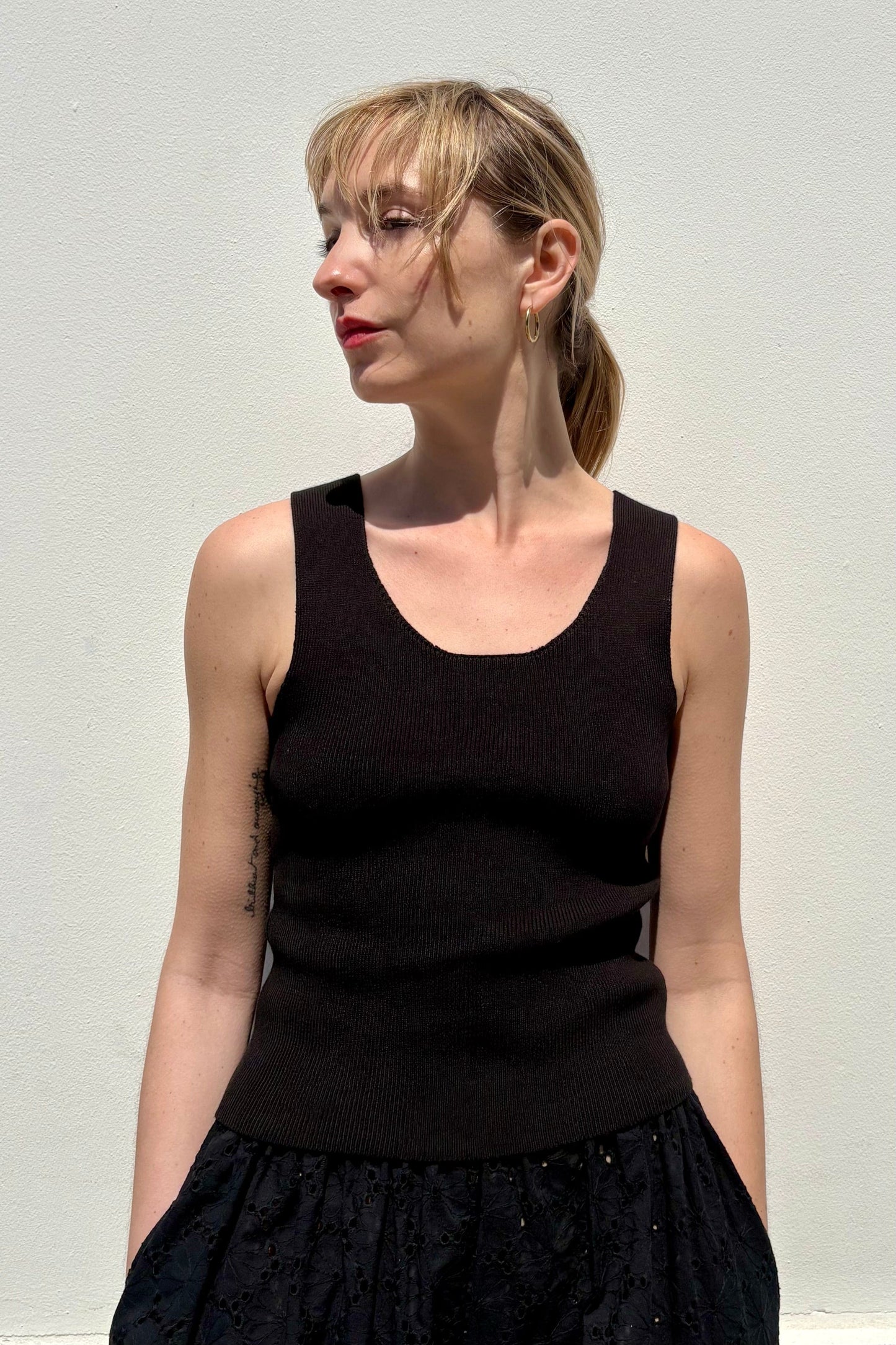 SAMPLE SS26 - Katie Tank in Pima Cotton Samples CHRISTINE ALCALAY