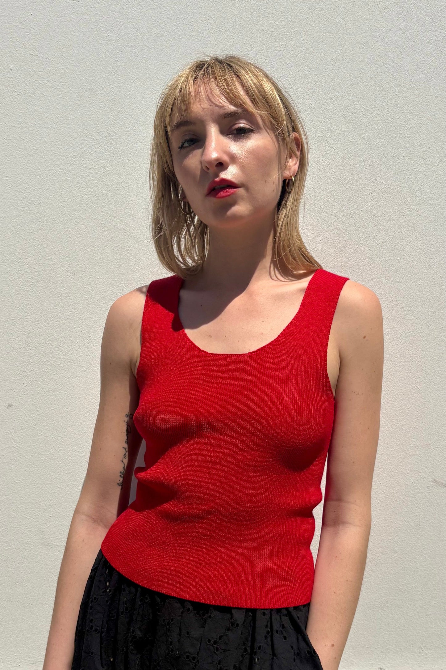 Katie Tank in Pima Cotton Tops CHRISTINE ALCALAY
