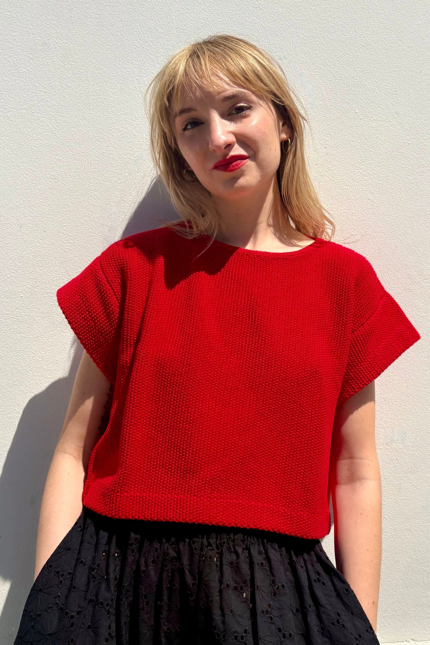 Kerry Tee in Pima Cotton Tops CHRISTINE ALCALAY