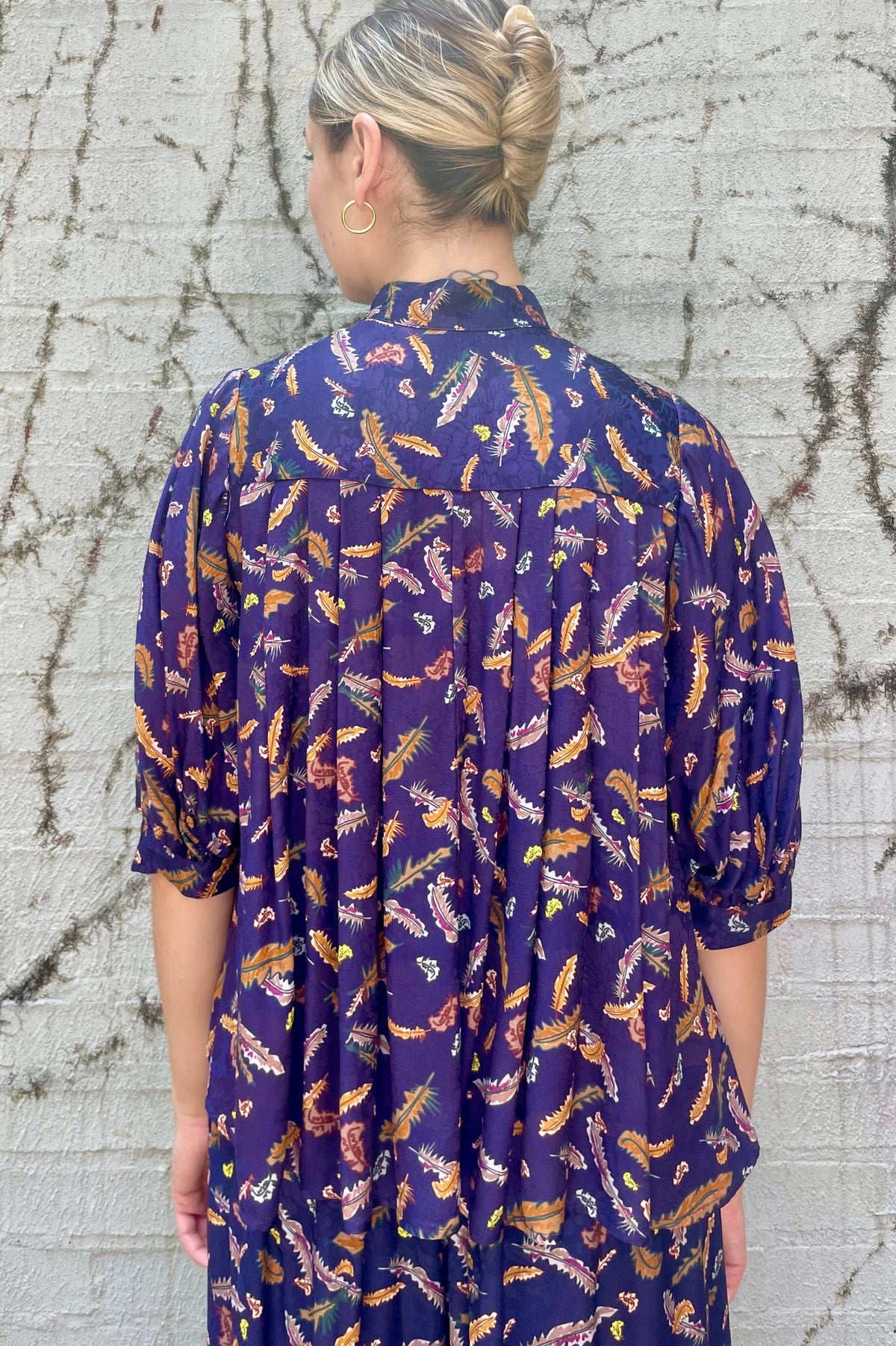Livia Blouse in Feather Print Tops CHRISTINE ALCALAY - 5