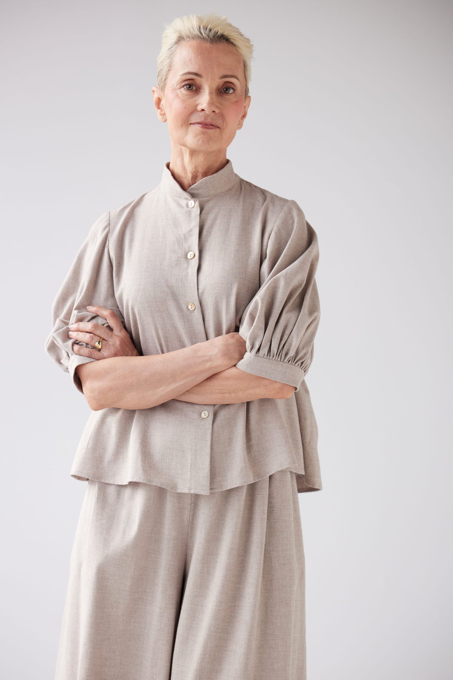 Livia Blouse in Japanese Cotton Flannel Tops CHRISTINE ALCALAY