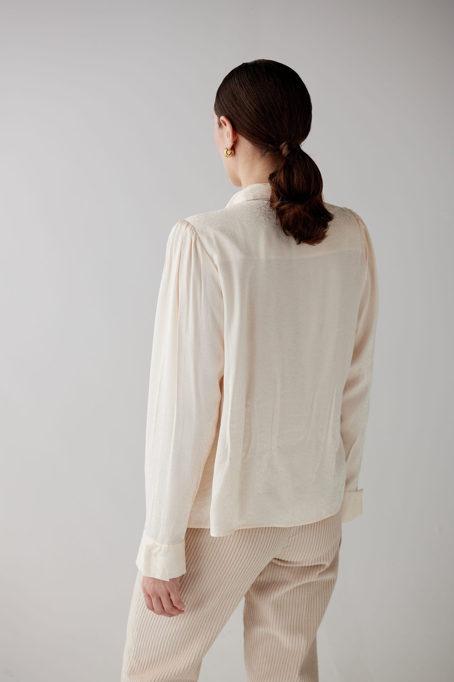 Racquelle Blouse in Leopard Jacquard Tops CHRISTINE ALCALAY