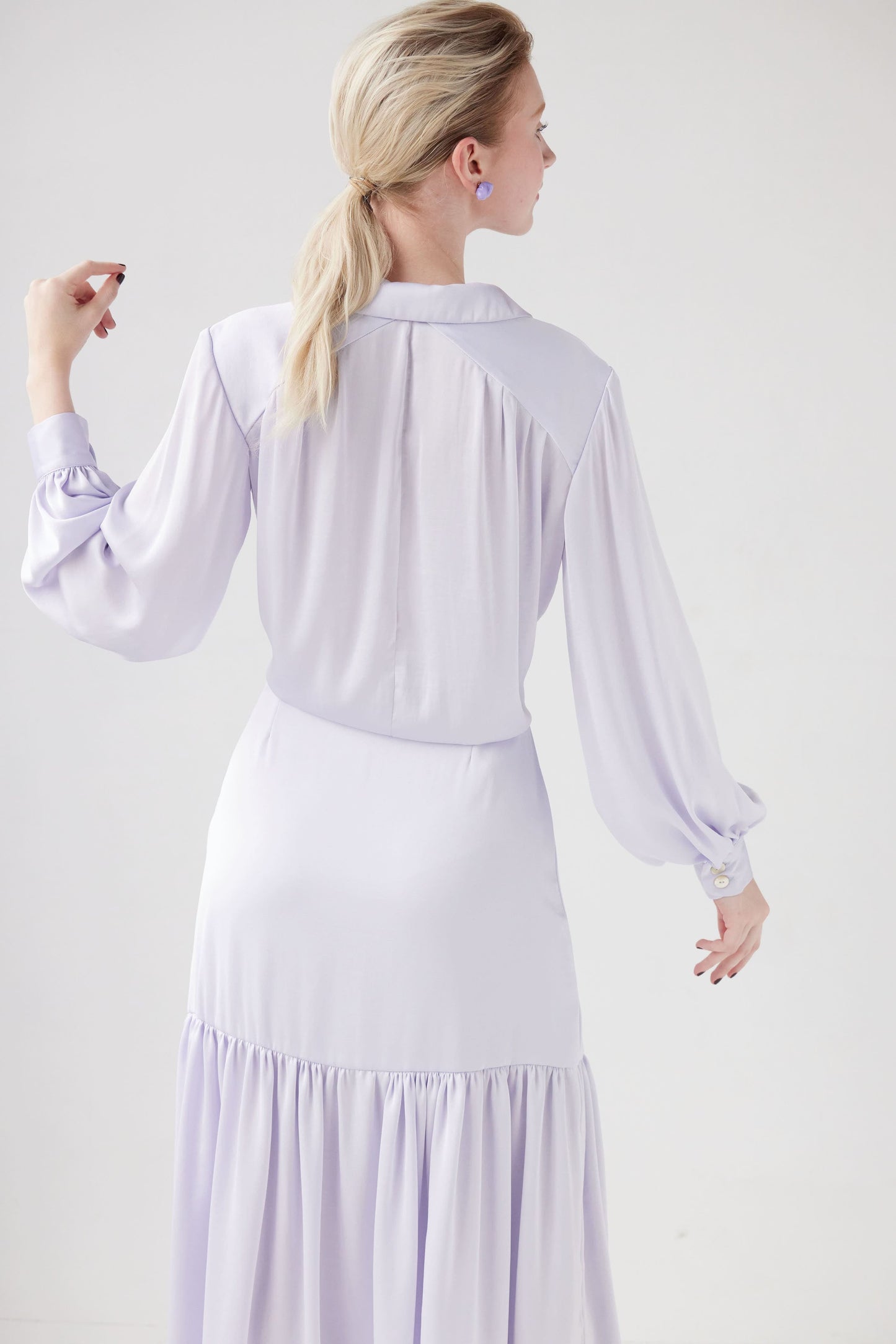 Rose Blouse in Japanese Charmeuse Tops CHRISTINE ALCALAY