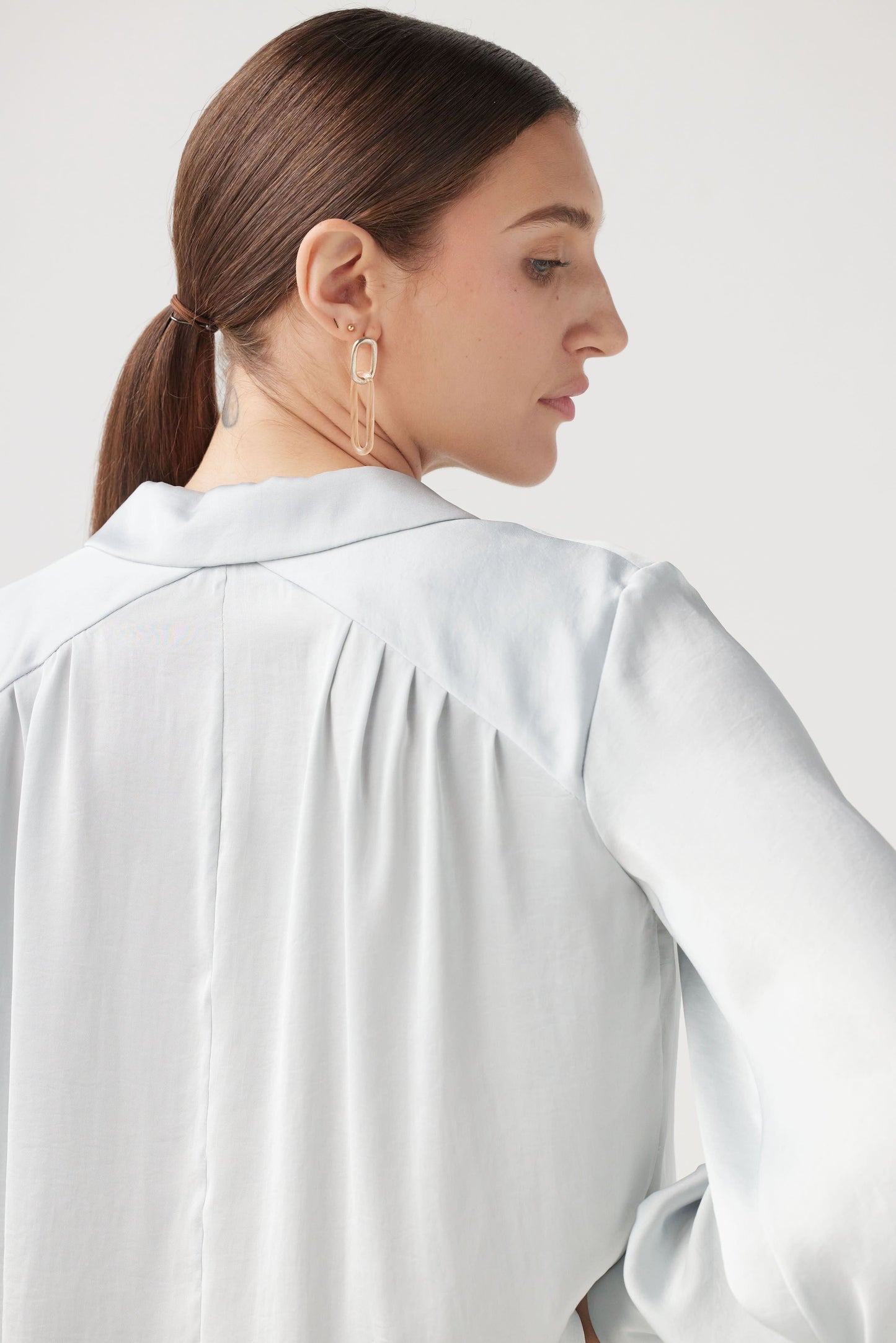 Rose Blouse in Japanese Charmeuse Tops CHRISTINE ALCALAY