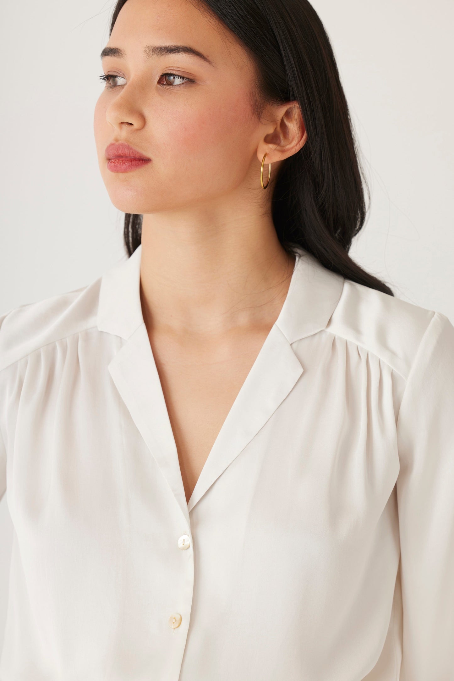 Rose Blouse in Japanese Charmeuse Tops CHRISTINE ALCALAY