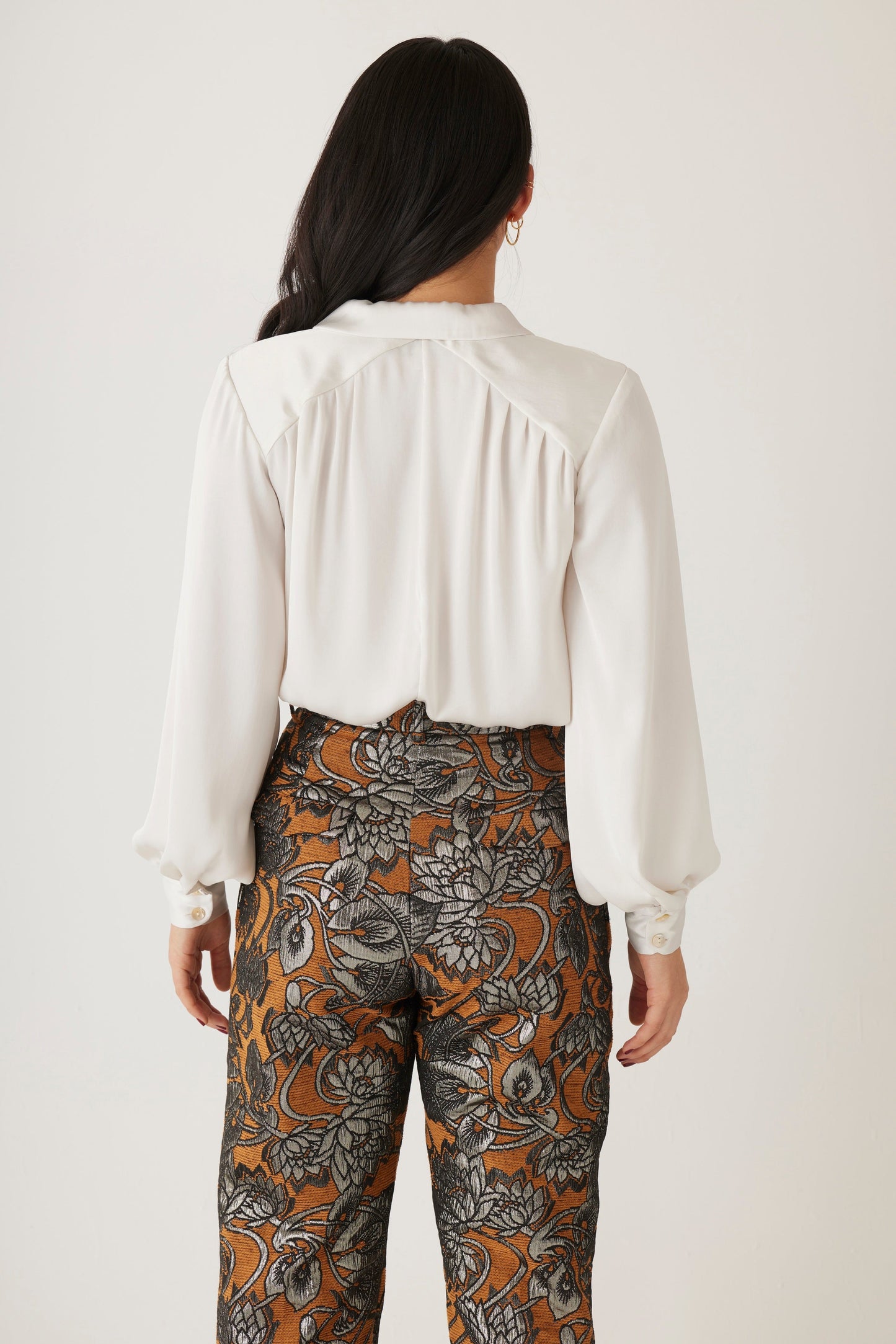 Rose Blouse in Japanese Charmeuse Tops CHRISTINE ALCALAY