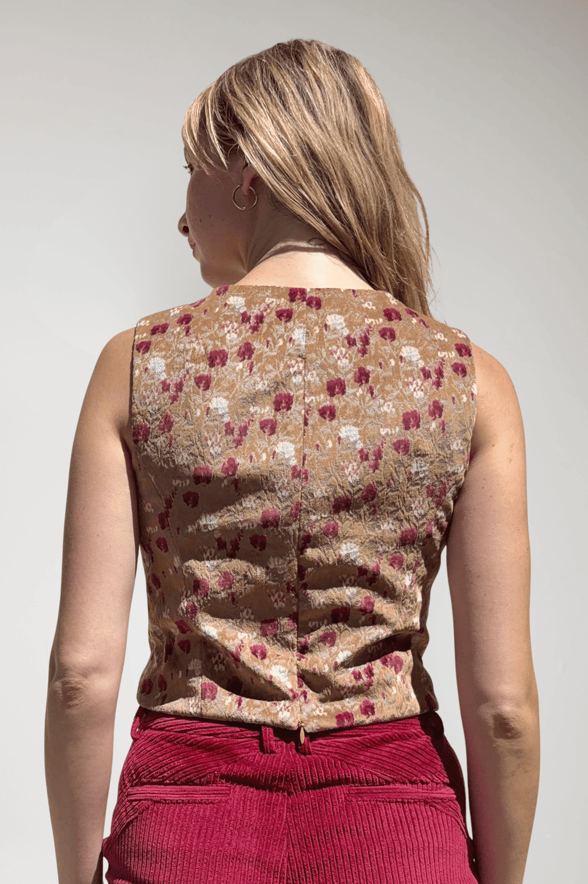 Sophie Velvet Top in Floral Tops CHRISTINE ALCALAY - 3