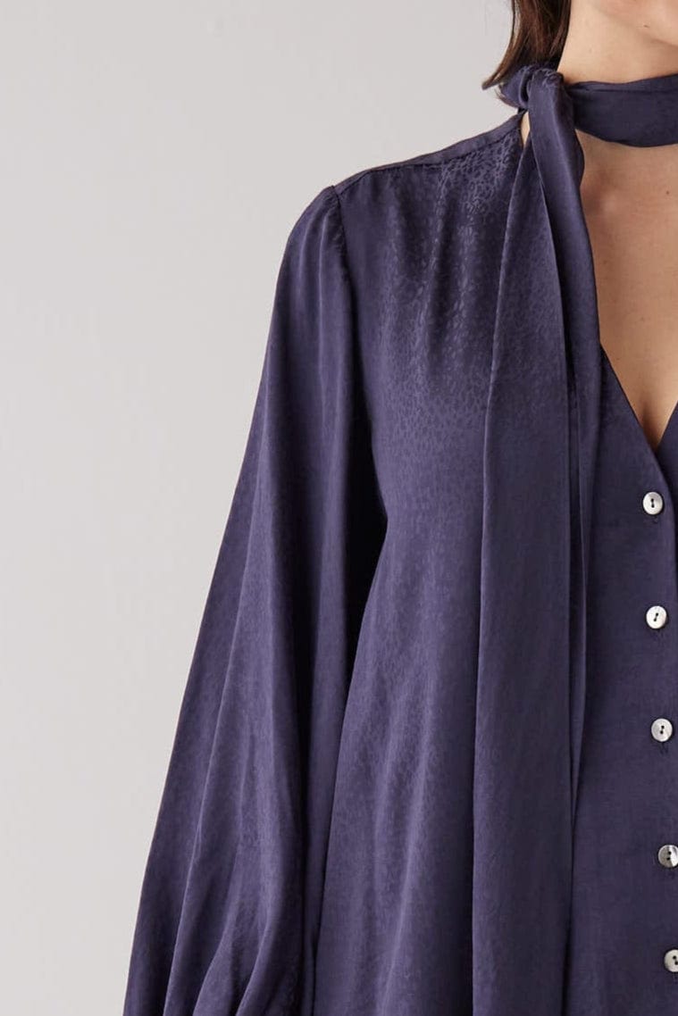 Trish Blouse in Leopard Jacquard Tops CHRISTINE ALCALAY