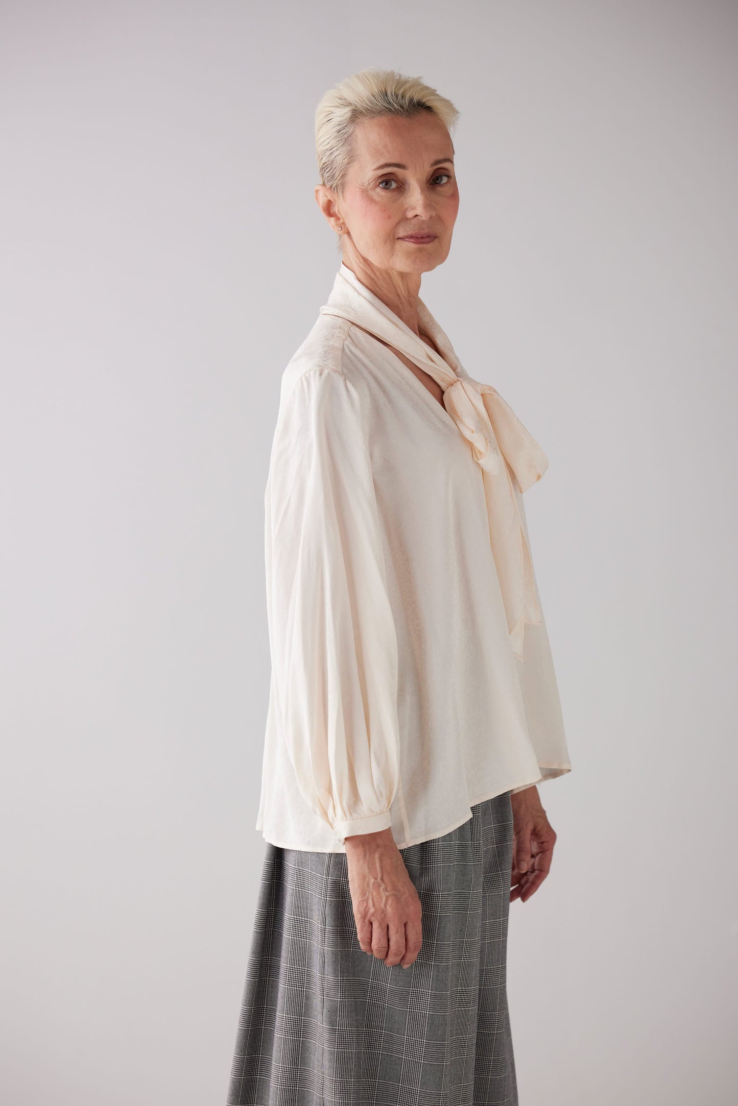 Trish Blouse in Leopard Jacquard Tops CHRISTINE ALCALAY