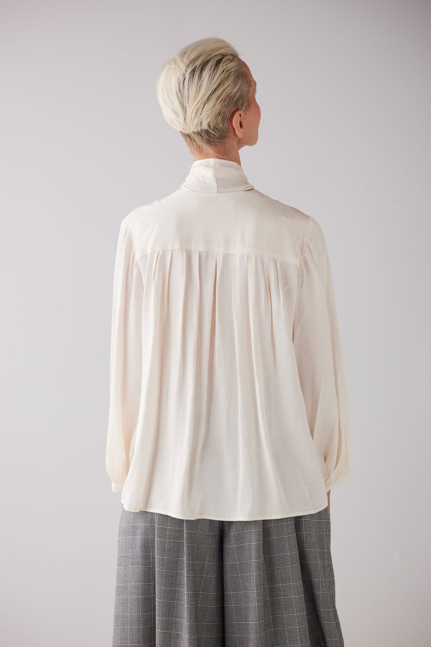 Trish Blouse in Leopard Jacquard Tops CHRISTINE ALCALAY