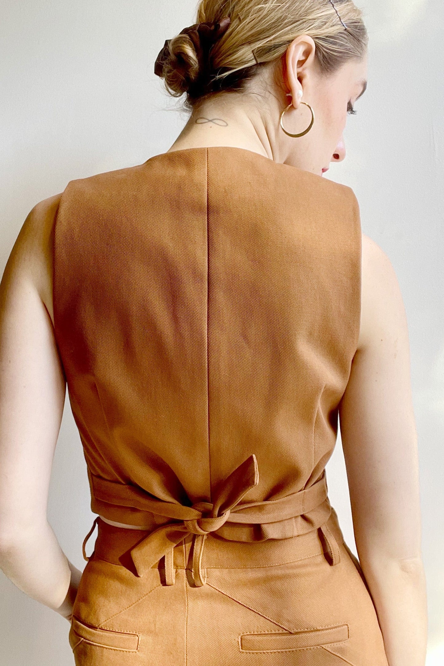Diane Vest in Cotton Twill Vests CHRISTINE ALCALAY