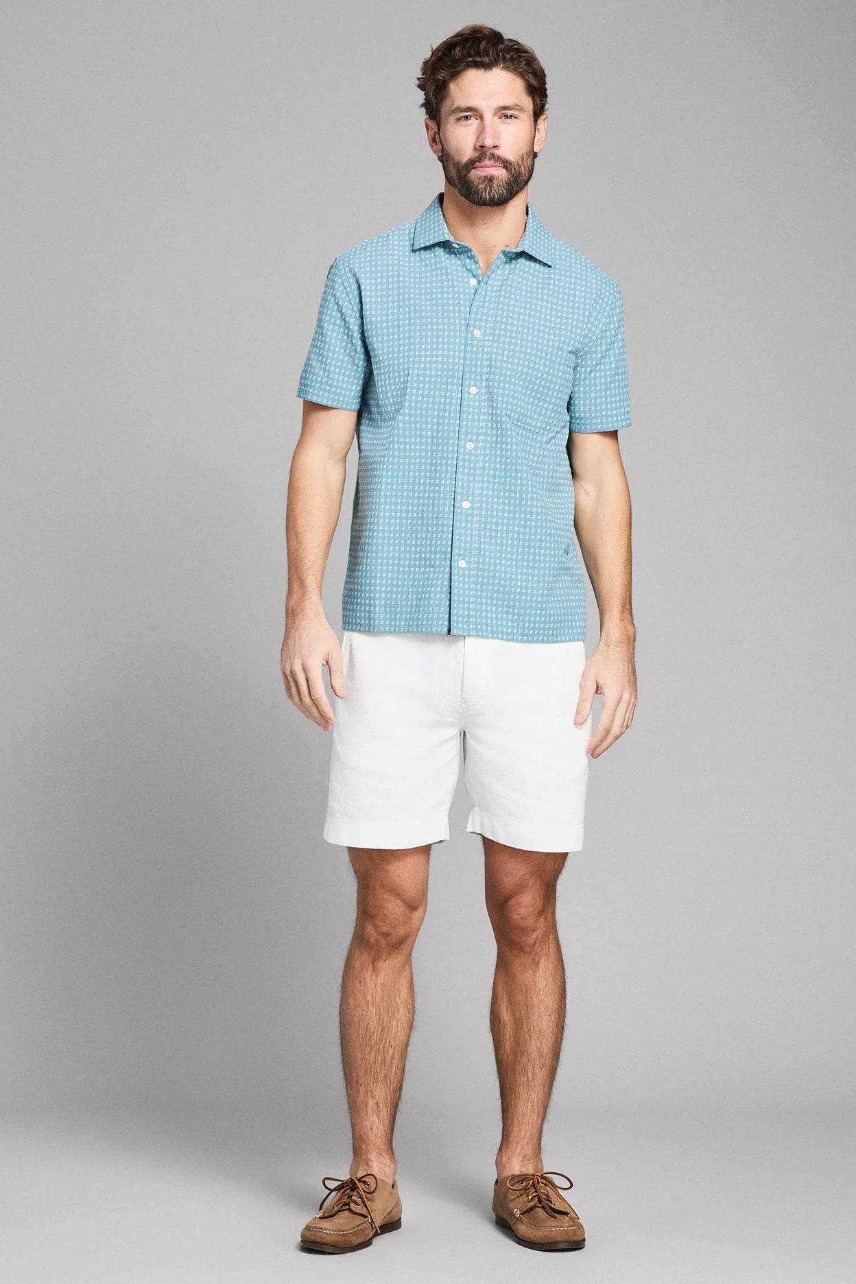 S/S Check Dobby Shirt Shirts Billy Reid