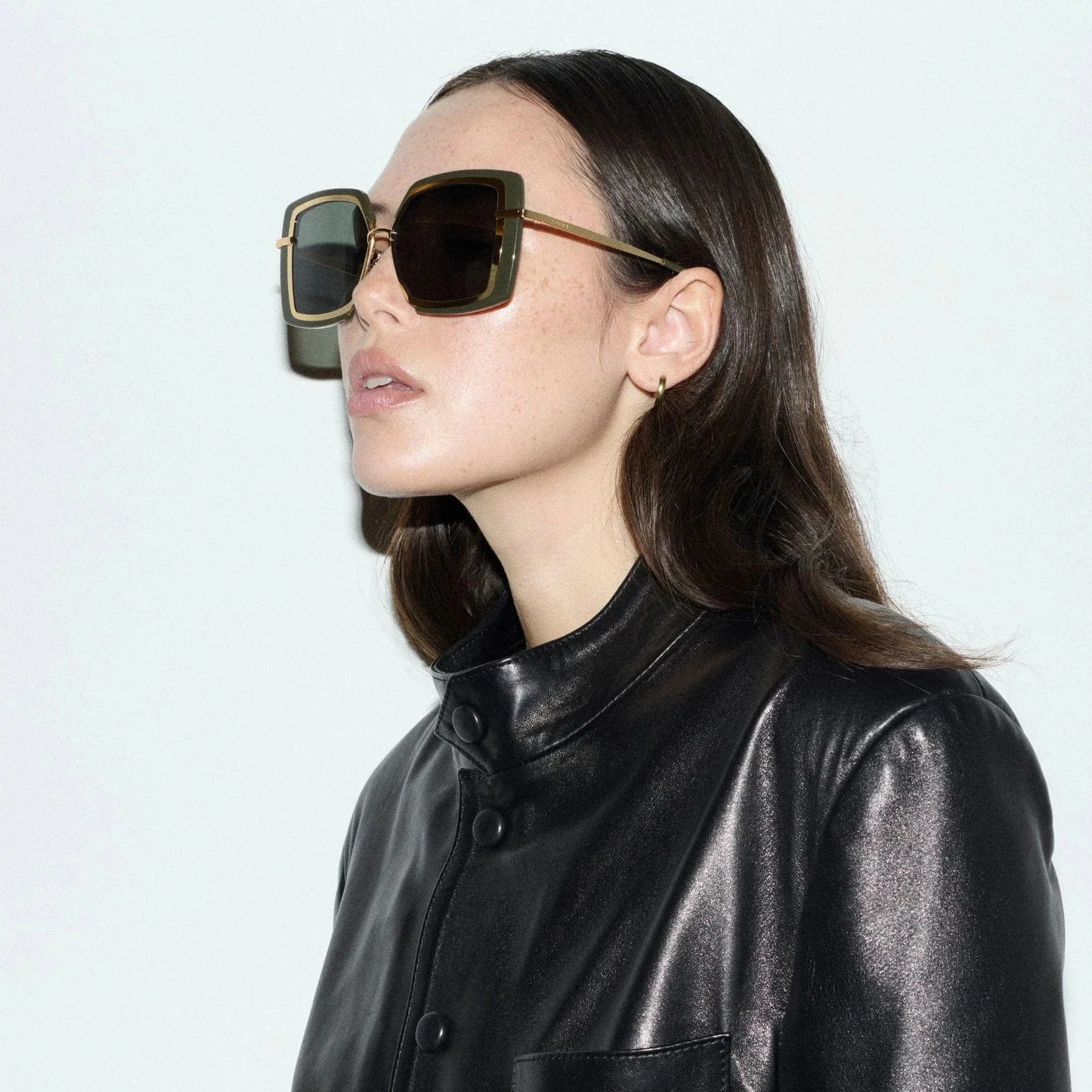 Zeta Sunglasses in Military Green Accessories Edera