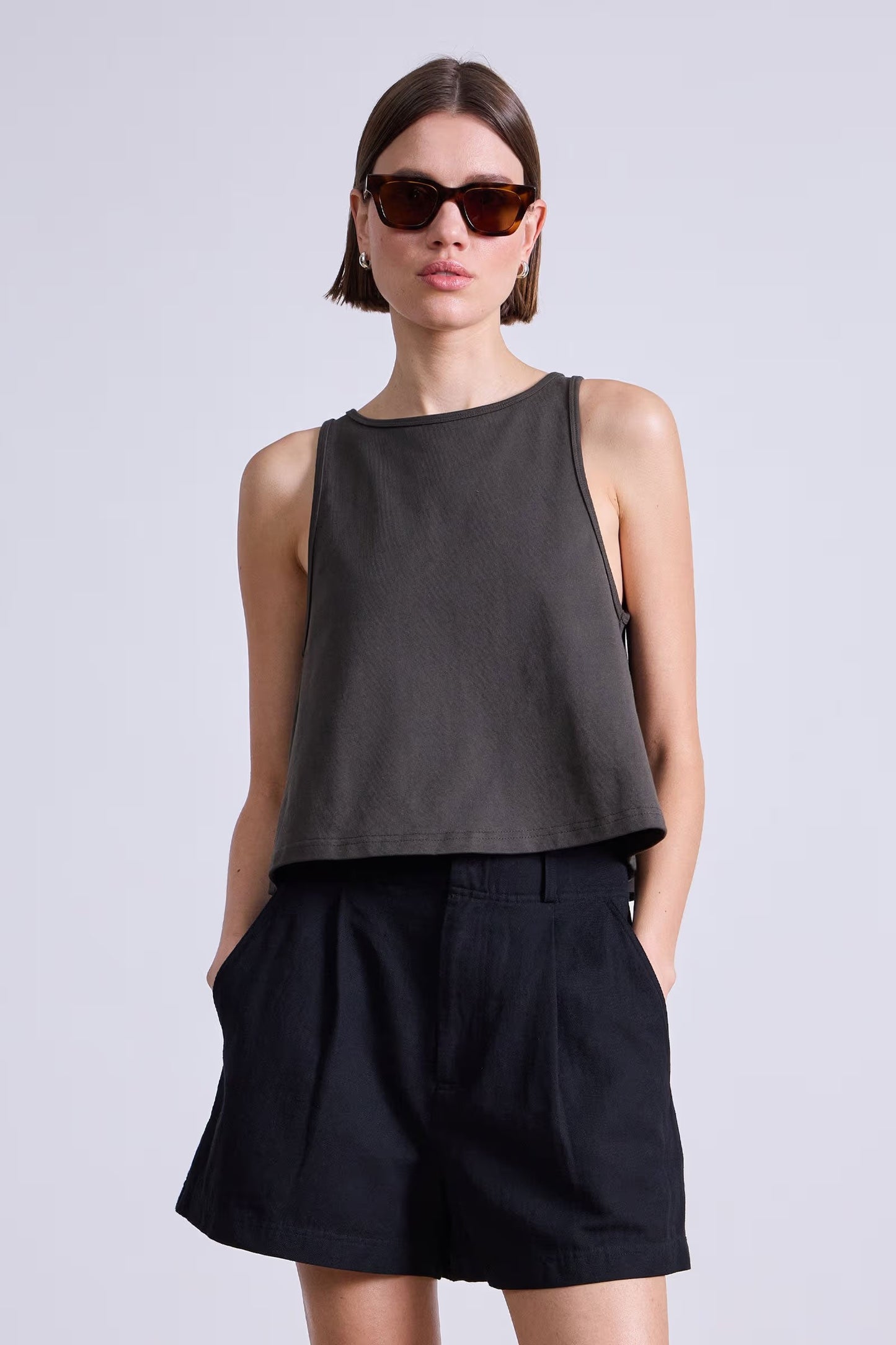 New Agnes Tank Tops Apiece Apart Deep Olive S