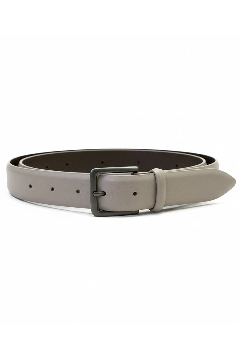Monaco 100% Calf Leather Buckle Dress Belt Fango / 85/30