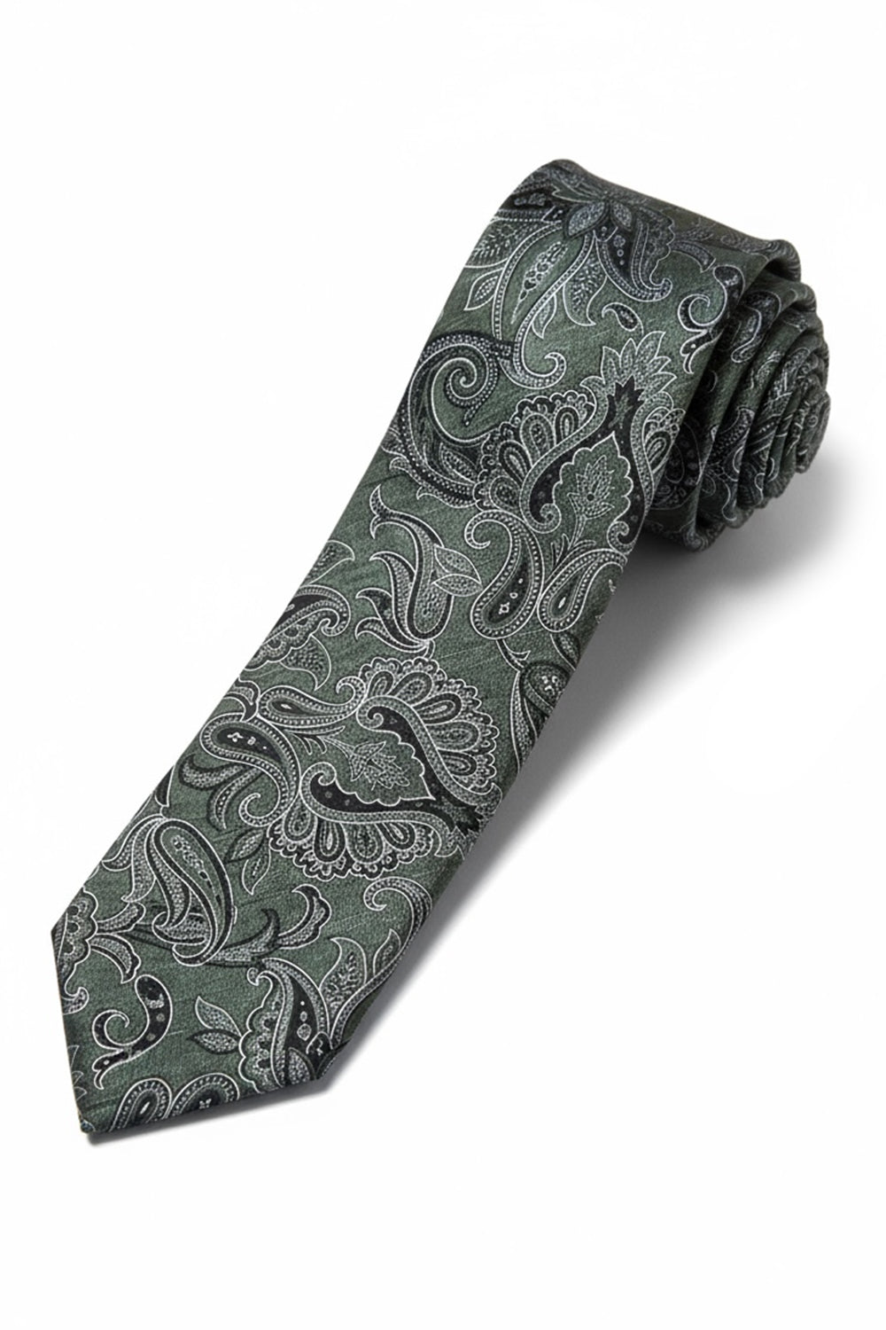 Green and Blue Paisley Tie Accessories Altea