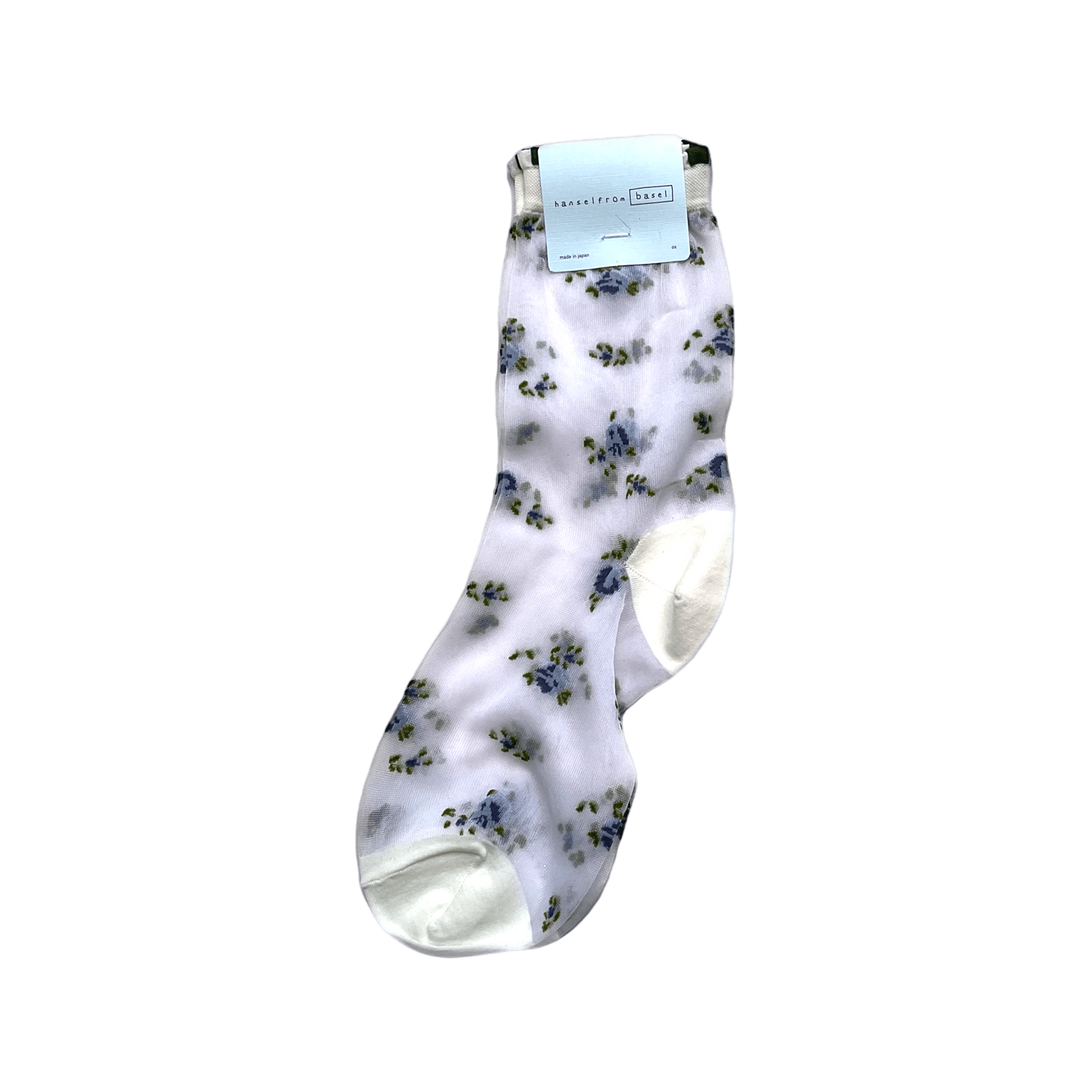 Ashley Floral Sheer Crew Socks Socks & Hosiery Hansel from Basel