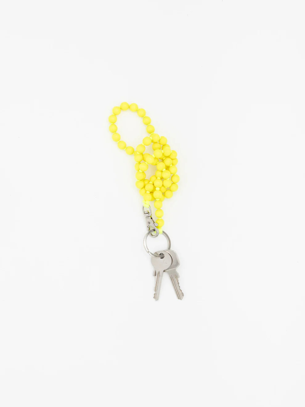 Small Bead Long Keychain Keychains Ina.Seifart Neon Yellow