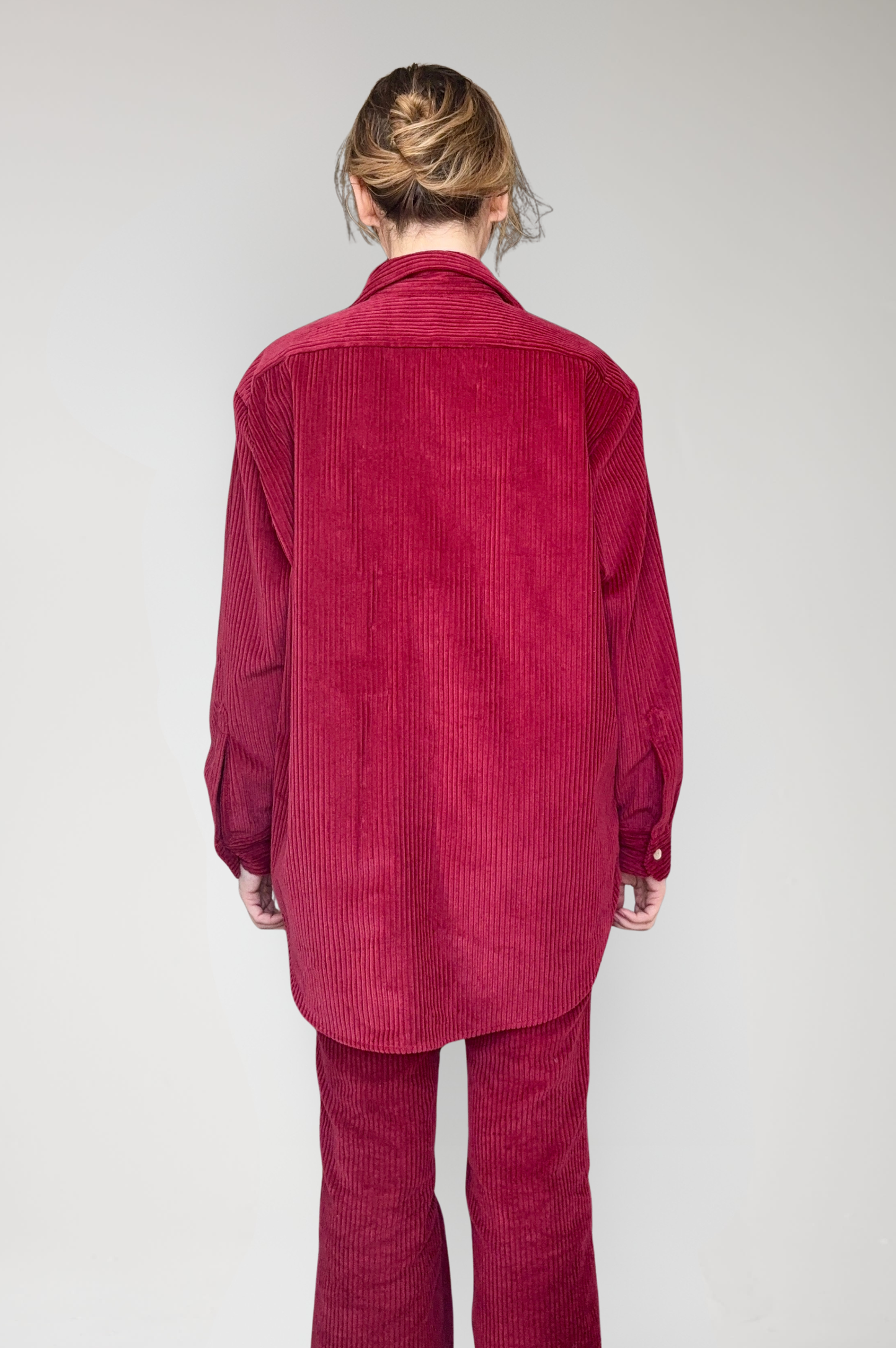 Jose Shirt in Dusted Rose Corduroy Tops CHRISTINE ALCALAY