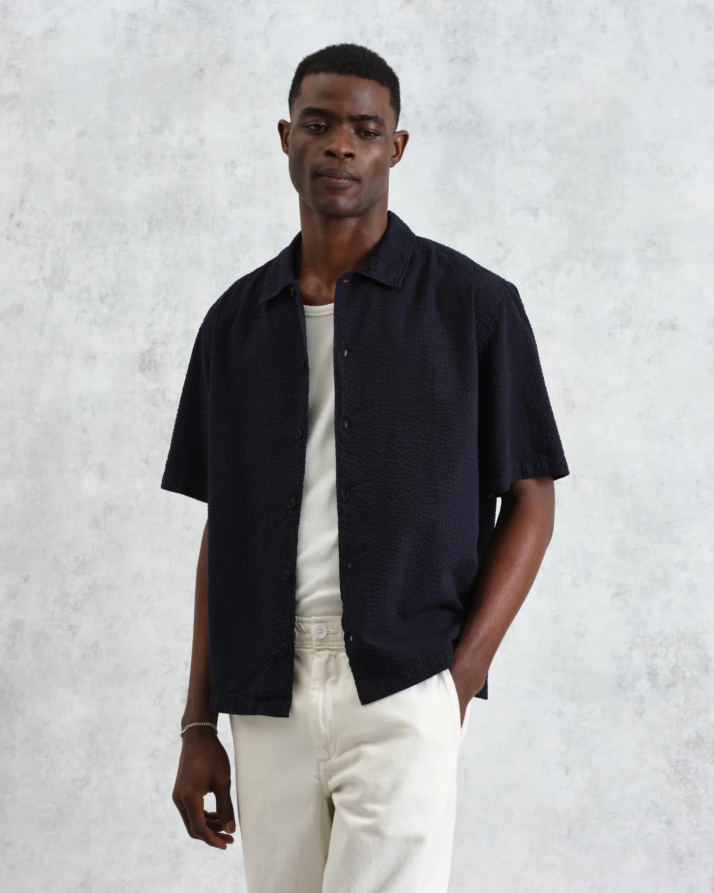 Cotton Seersucker Keats Shirt Shirts Wax London