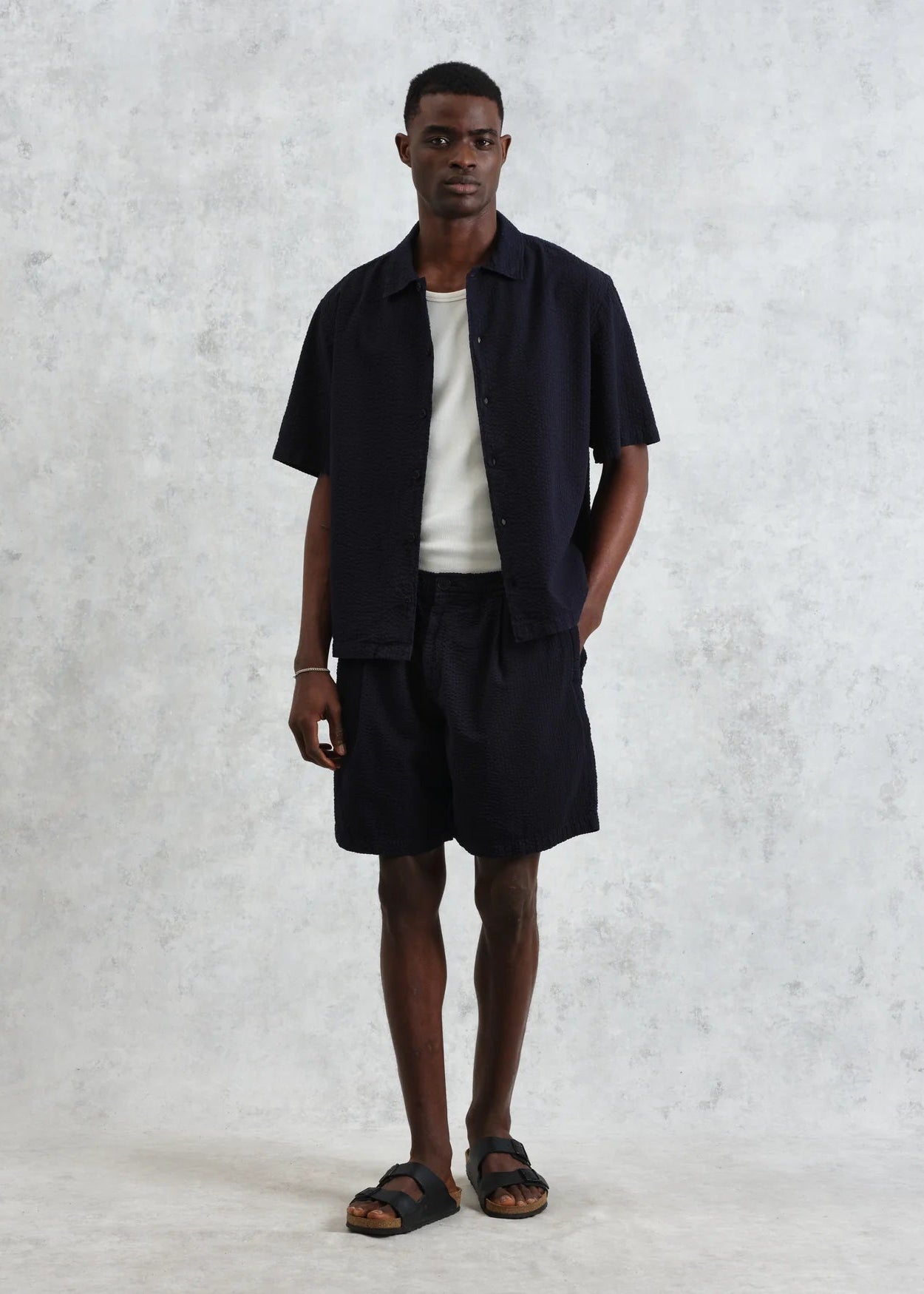 Cotton Seersucker Keats Shirt Shirts Wax London