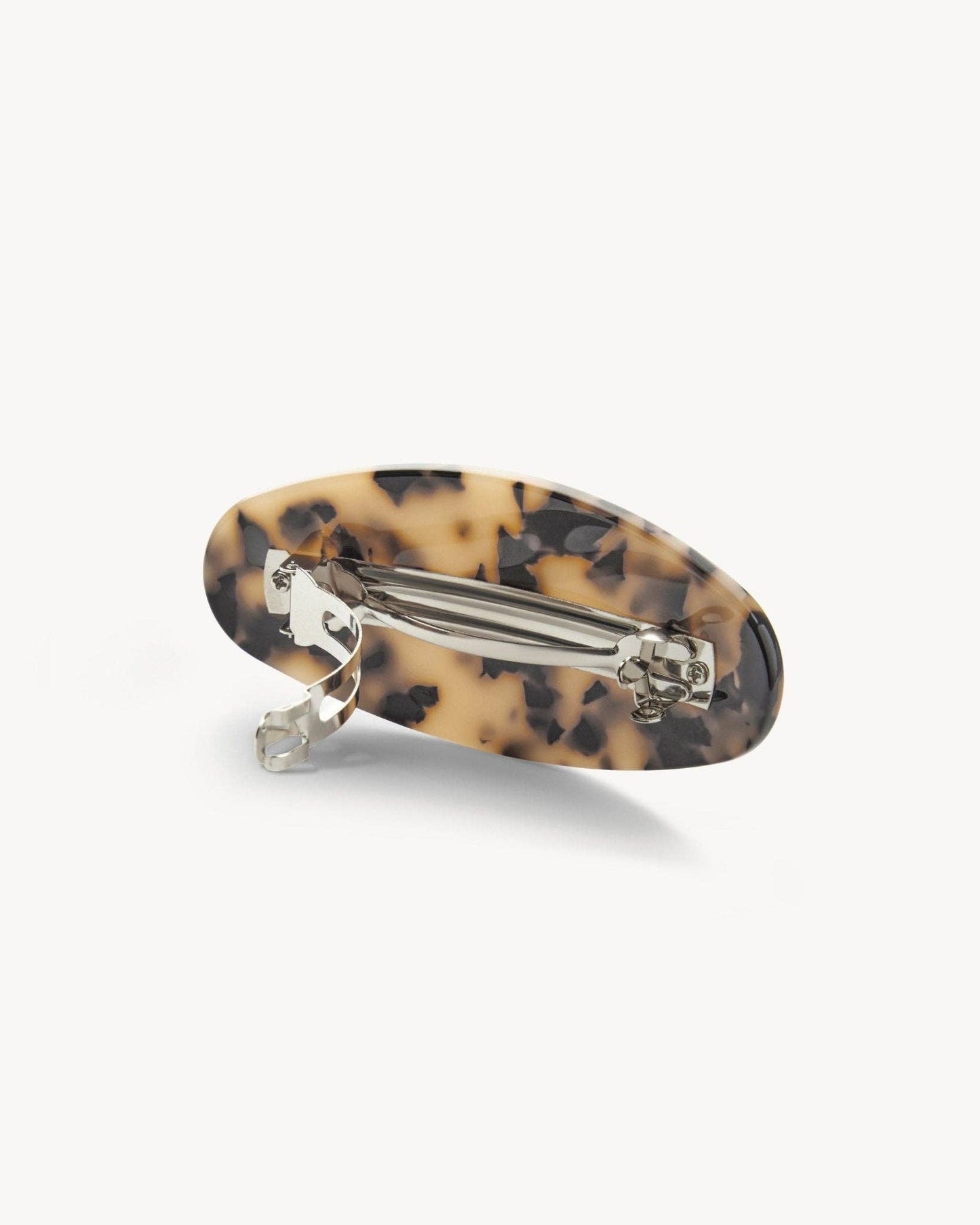 Jumbo Oval Barrette in Blonde Tortoise Hair Accessories MACHETE